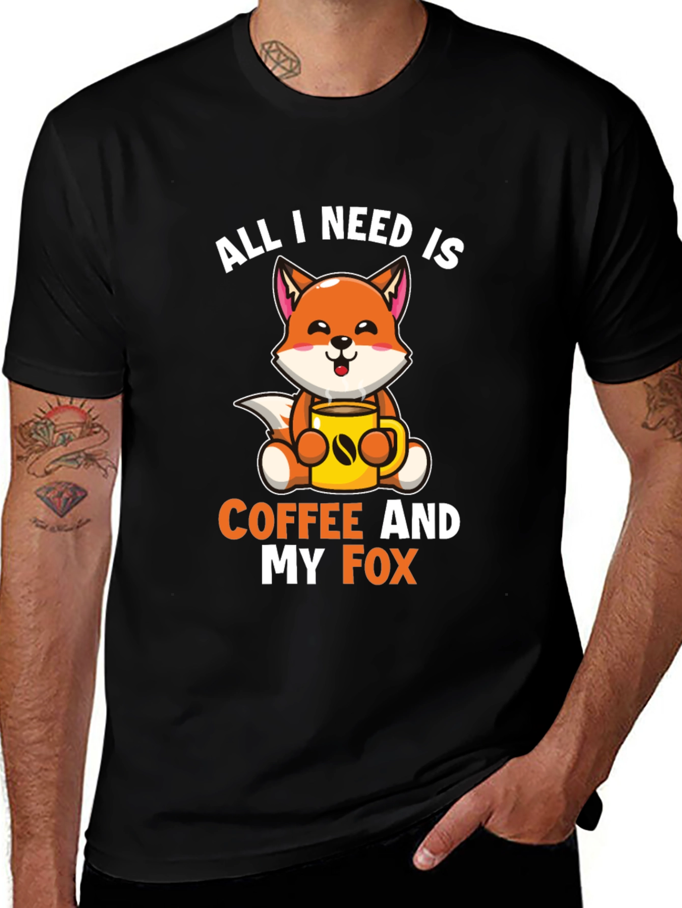 Variant 12 of All I Need is Coffee and My Fox T-Shirt