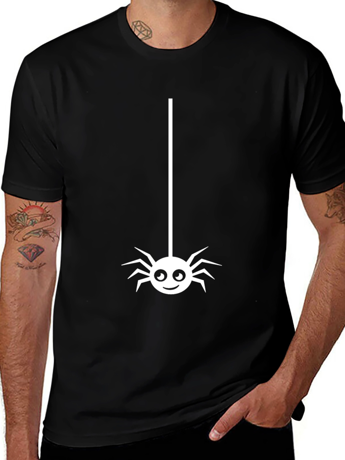 Variant 17 of Funny Halloween Spider T-Shirt