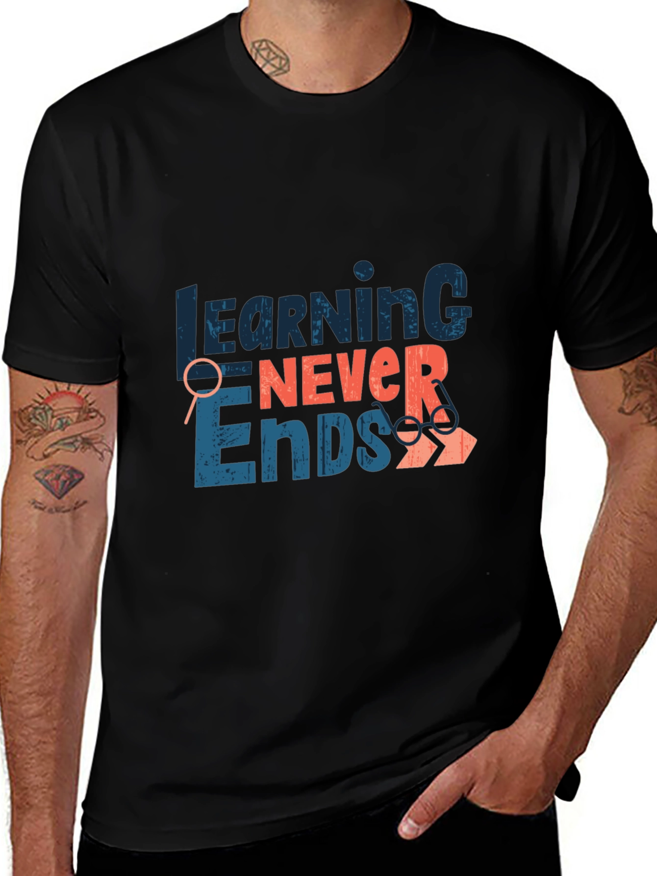 Variant 16 of Learning Never Ends Graphic Tee
