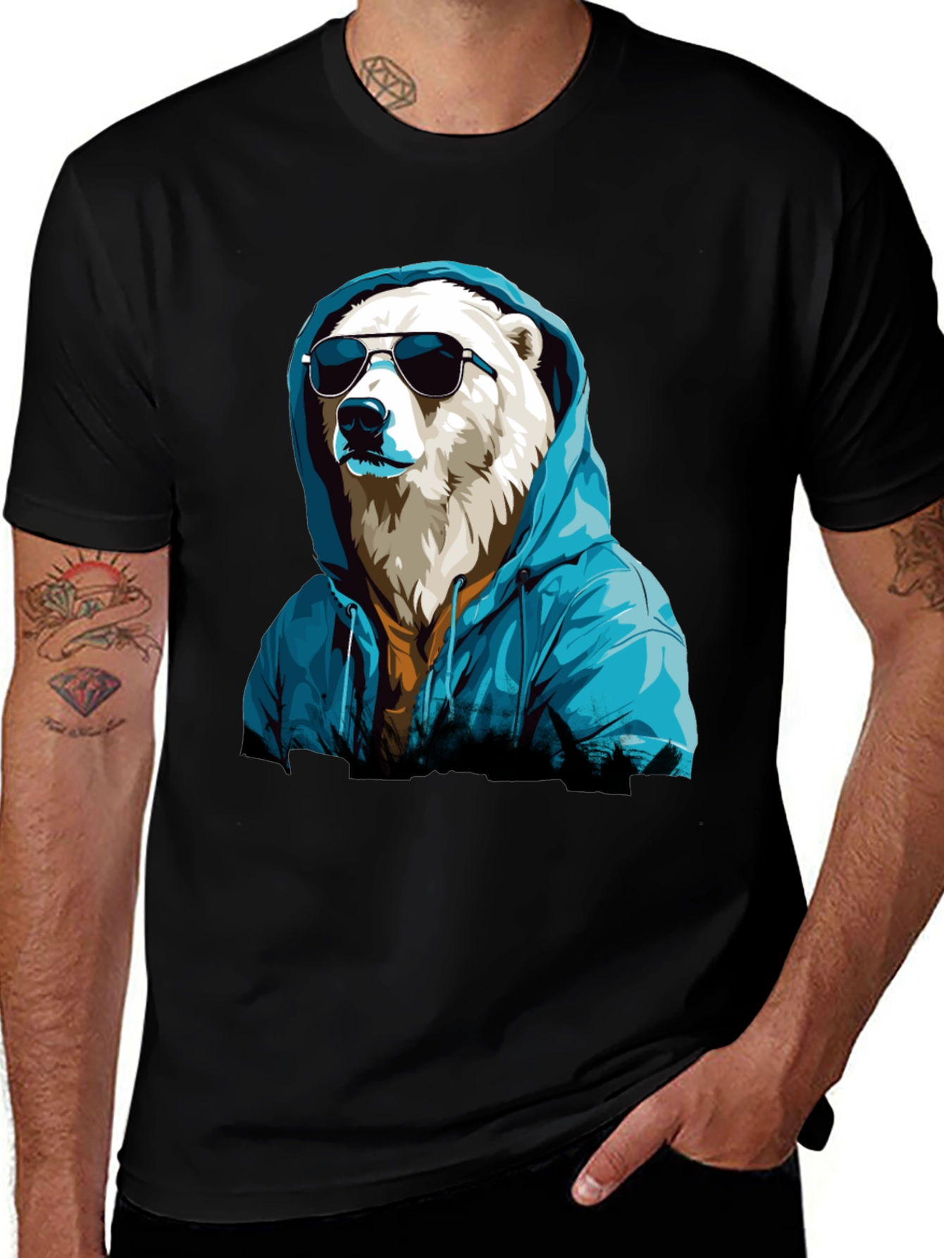Variant 6 of Cool Bear Graphic Tee - Urban Style