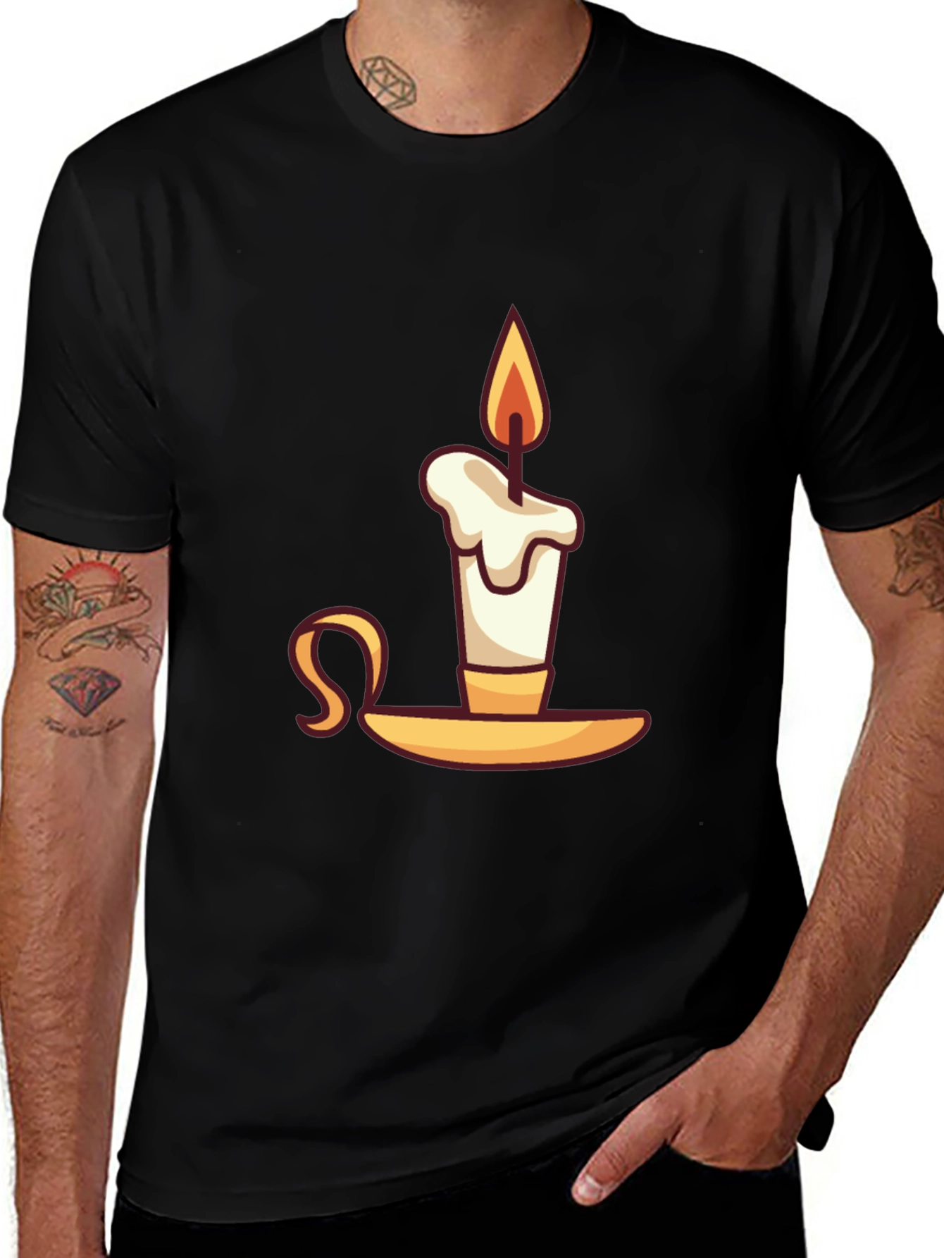 Variant 9 of Novelty Candle Graphic T-Shirt