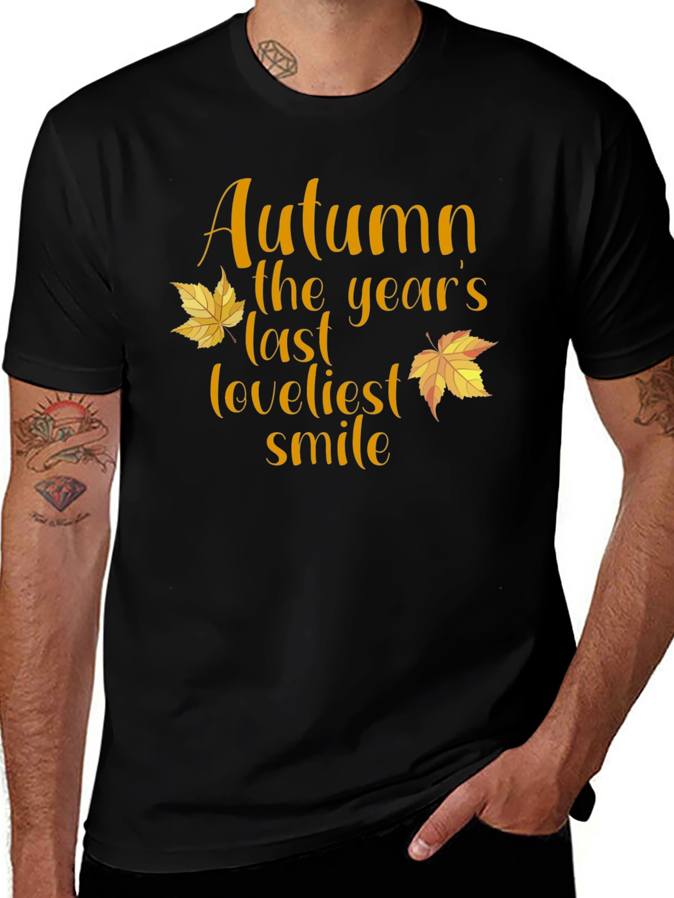 Autumn Loveliest Smile T-Shirt - Fall Season Tee