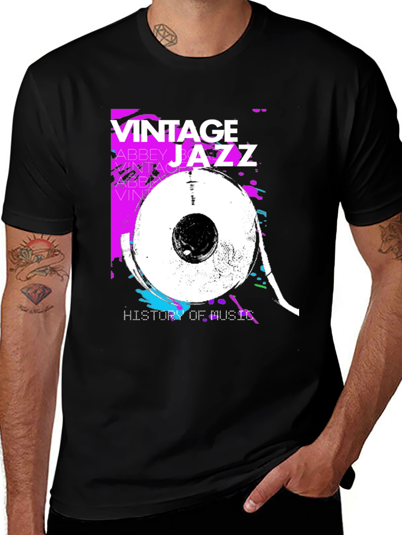 Variant 11 of Vintage Jazz Music Lover T-Shirt
