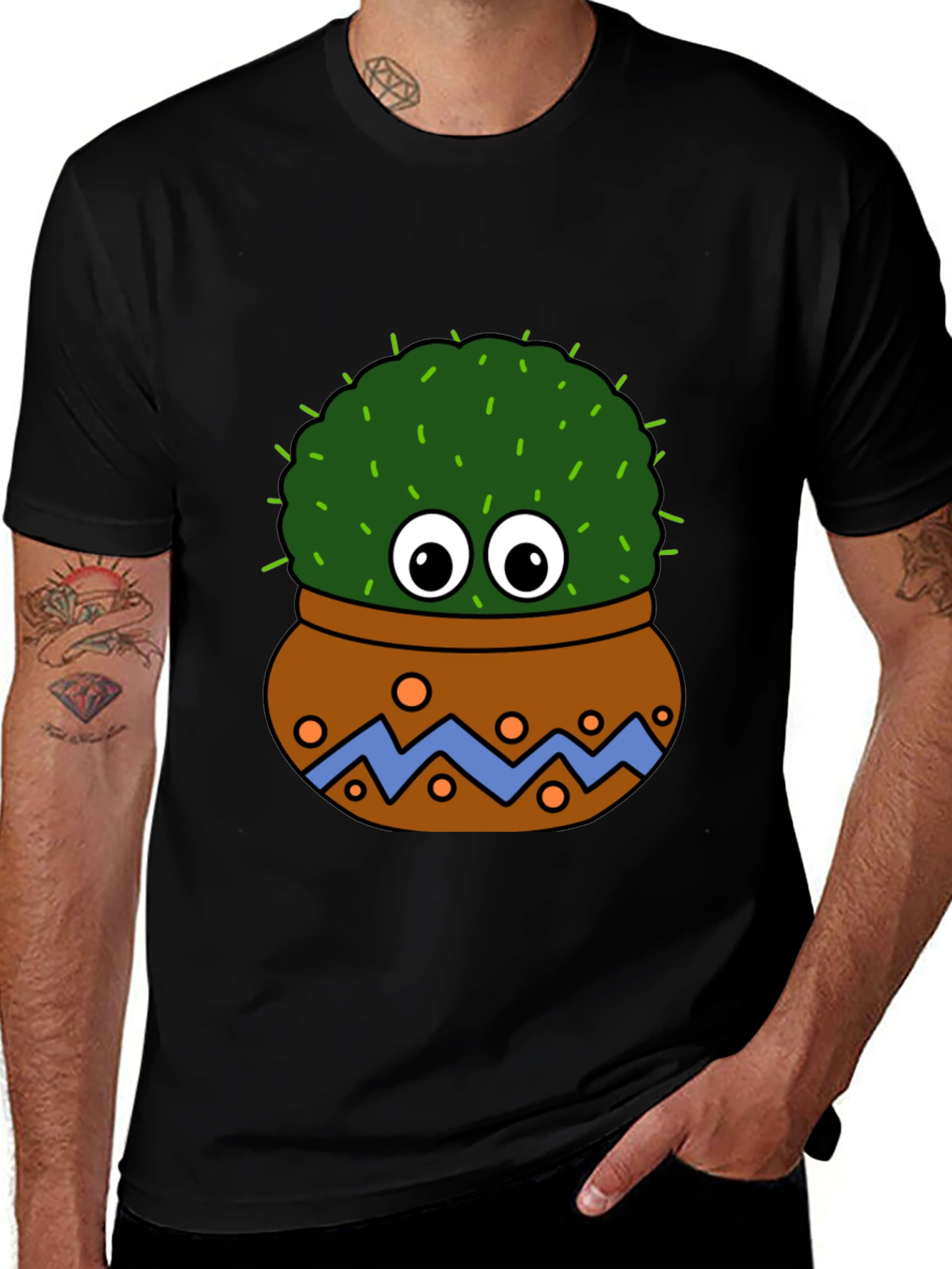 Variant 26 of Cactus Plant Pot Graphic T-Shirt