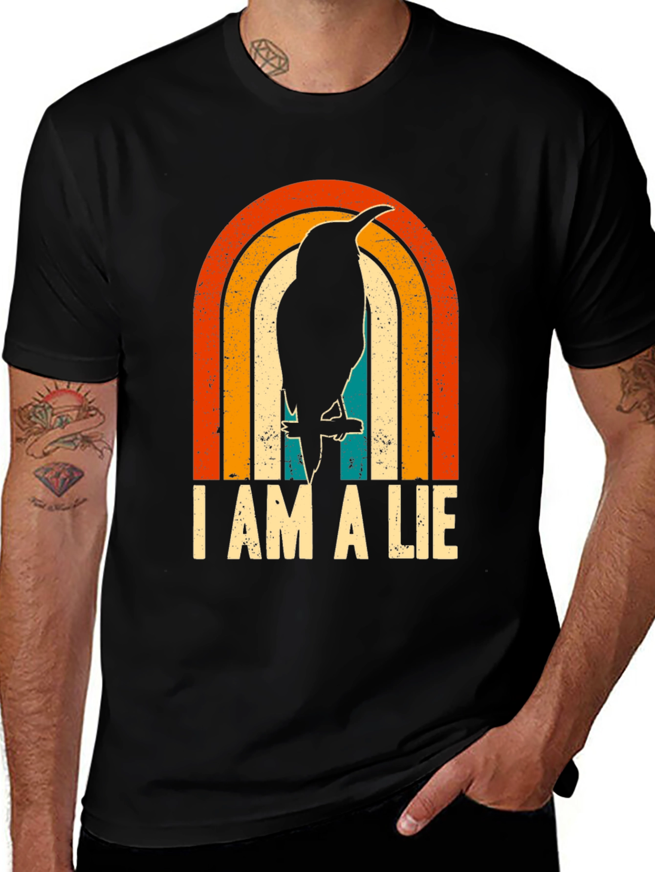Variant 28 of Retro Toucan Graphic T-Shirt - I am a LIE