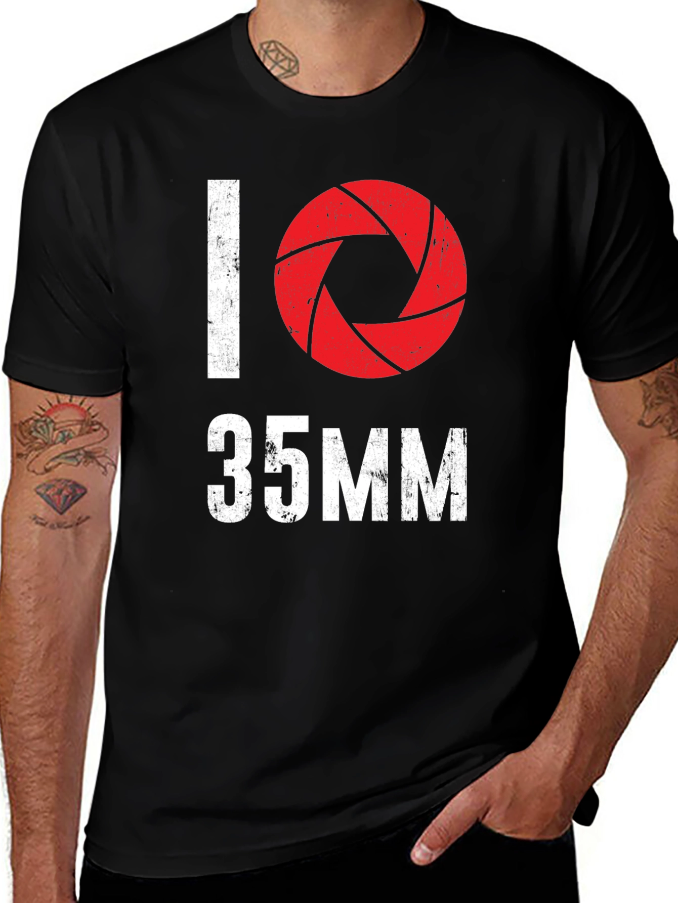 I Heart 35mm Camera T-Shirt - Photography Lover Tee