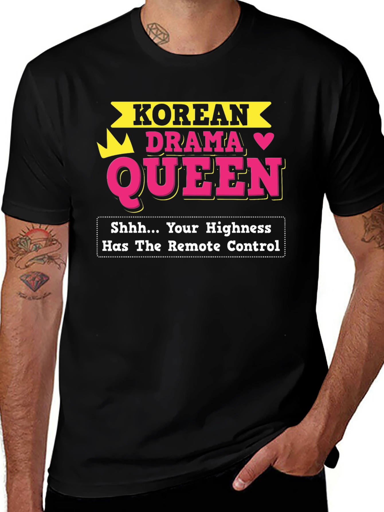 Korean Drama Queen T-Shirt - Remote Control Humor