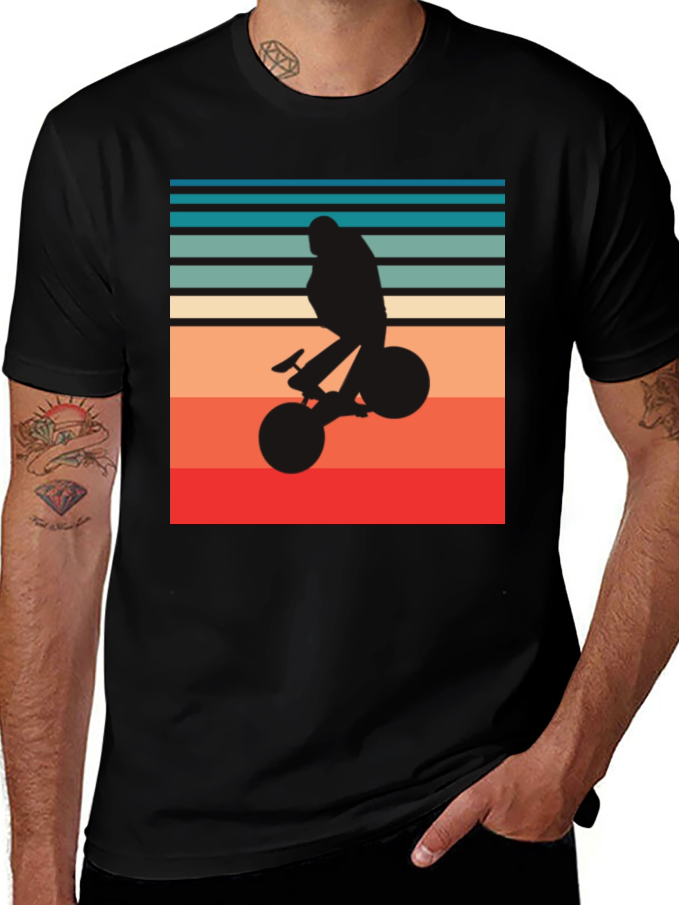 Variant 23 of Retro Cyclist T-Shirt - Vintage Style Bike Graphic Tee