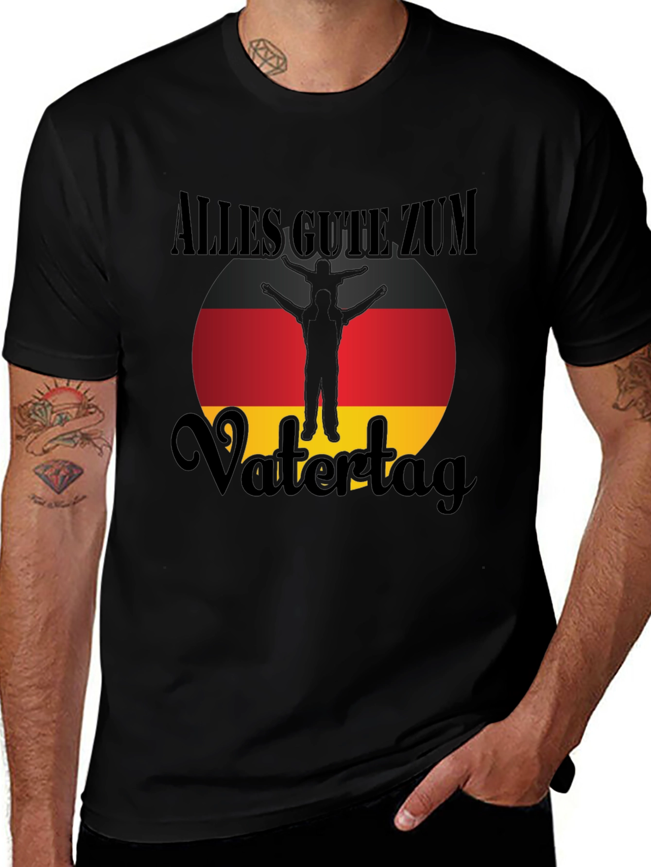 Variant 17 of Alles Gute Zum Vatertag German Father's Day T-Shirt