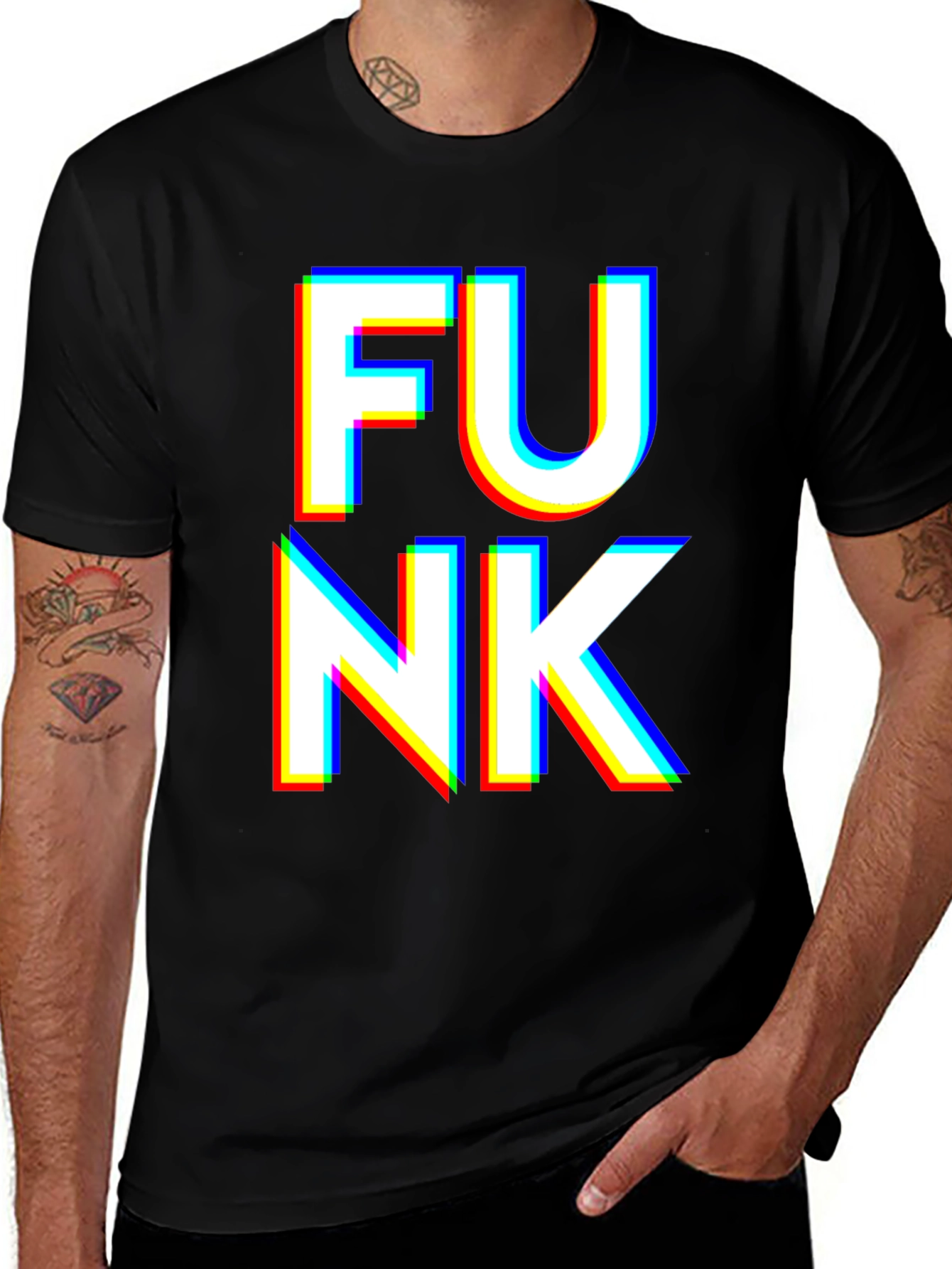 Variant 25 of Funky Black T-Shirt - Bold Graphic Print