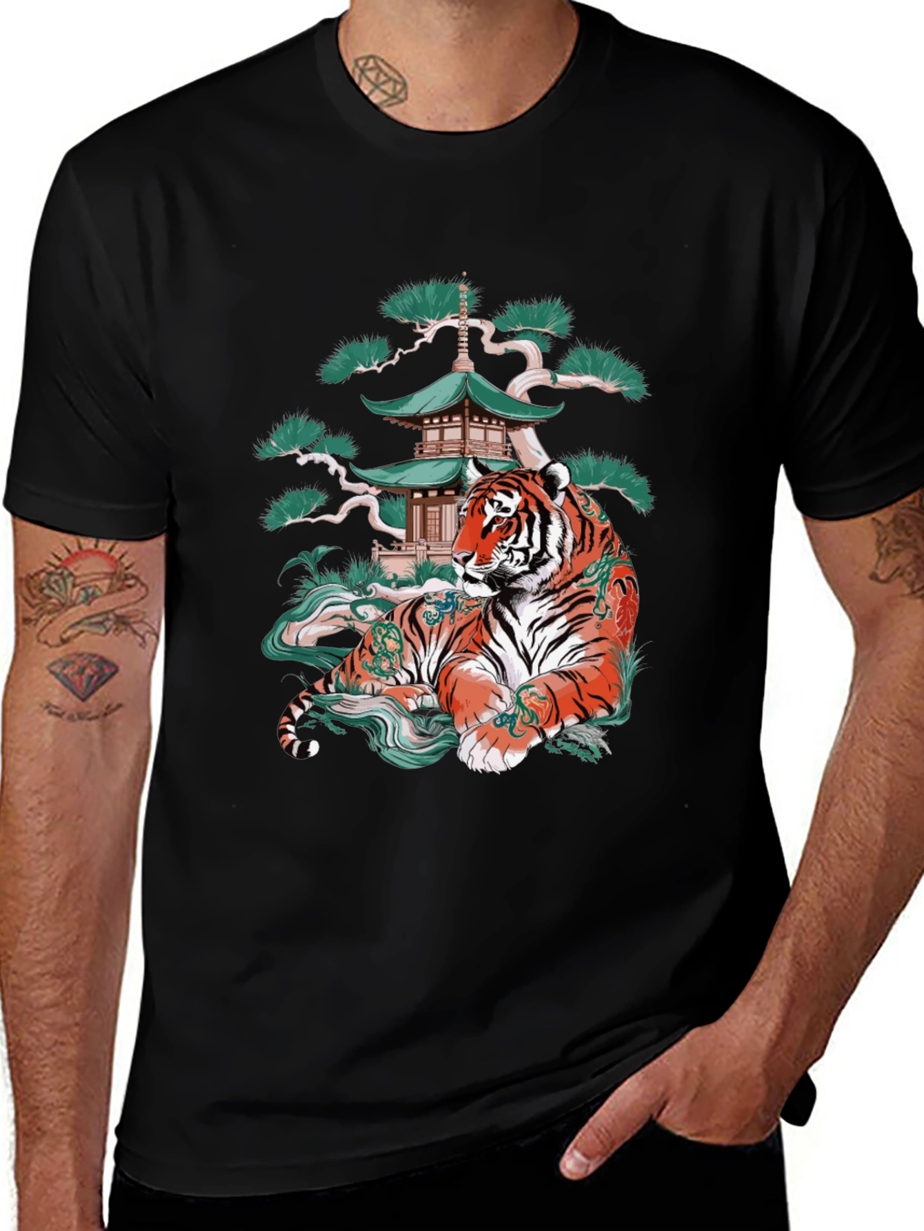 Variant 24 of Tiger & Temple Graphic Tee - Classic Fit