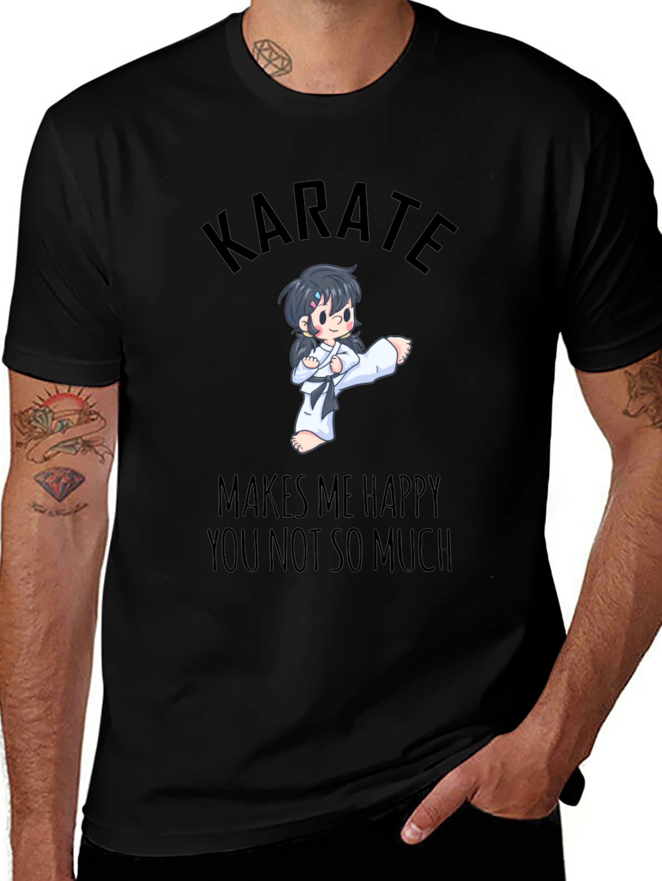 Variant 21 of Karate Makes Me Happy T-Shirt