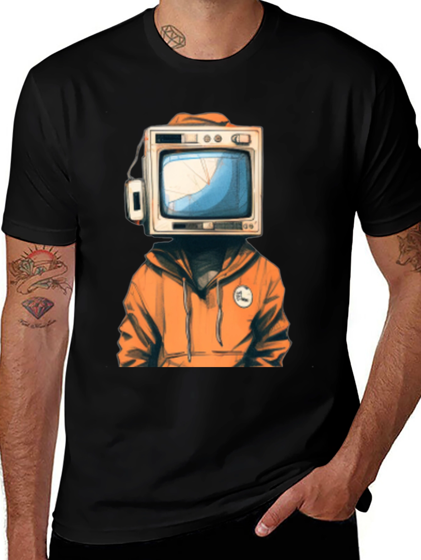 Variant 17 of TV Head Graphic Tee - Unique Streetwear Style