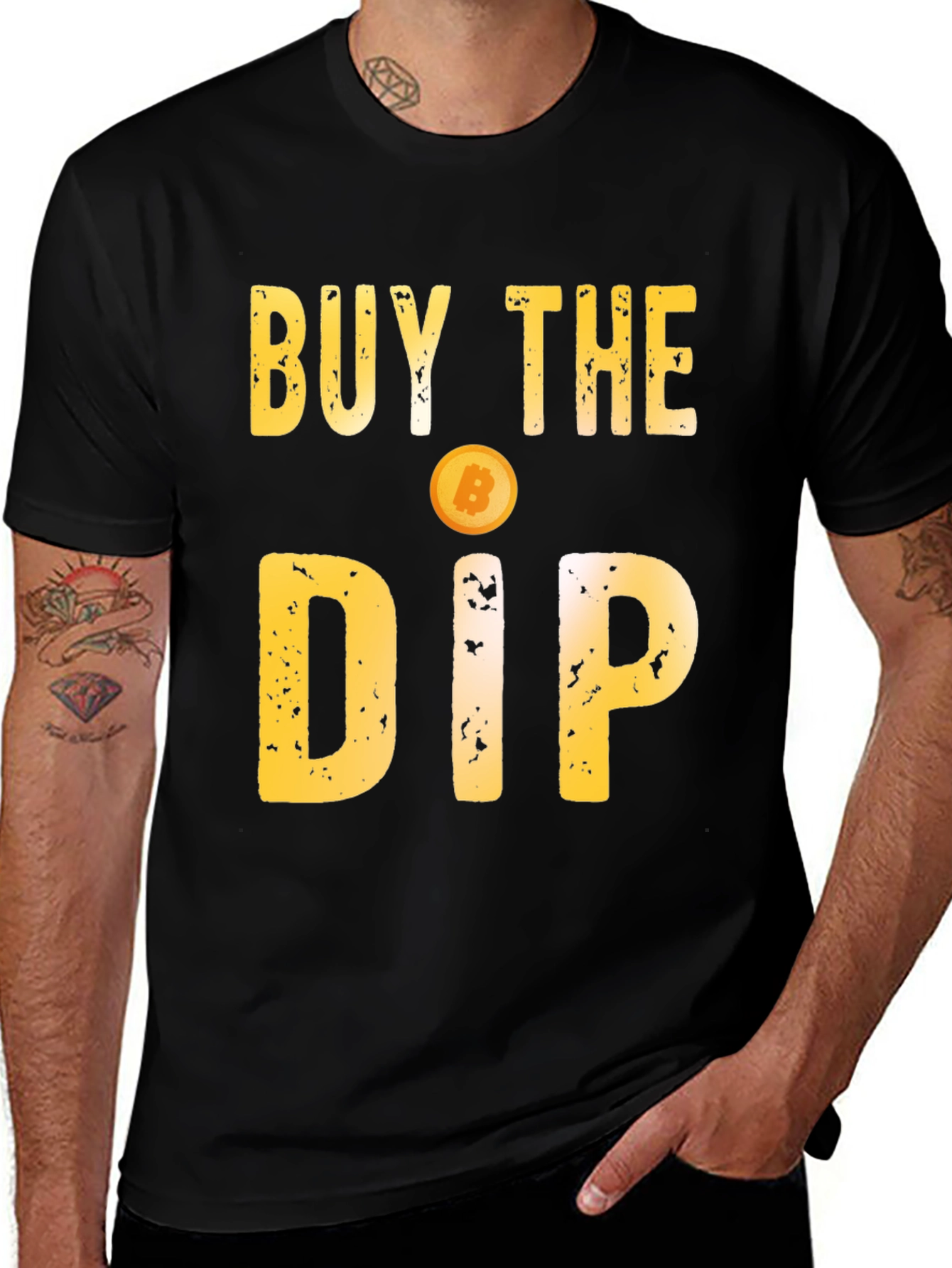 Variant 6 of Buy the Dip Bitcoin Crypto T-Shirt