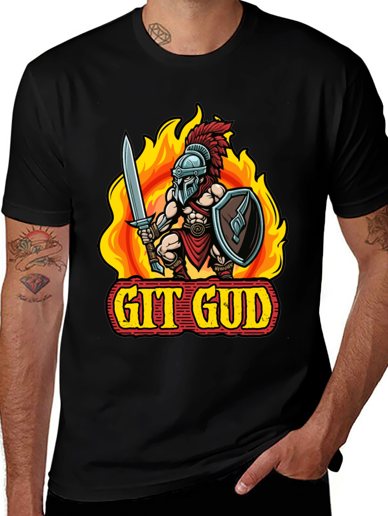 Git Gud T-Shirt - Gamer Warrior Tee