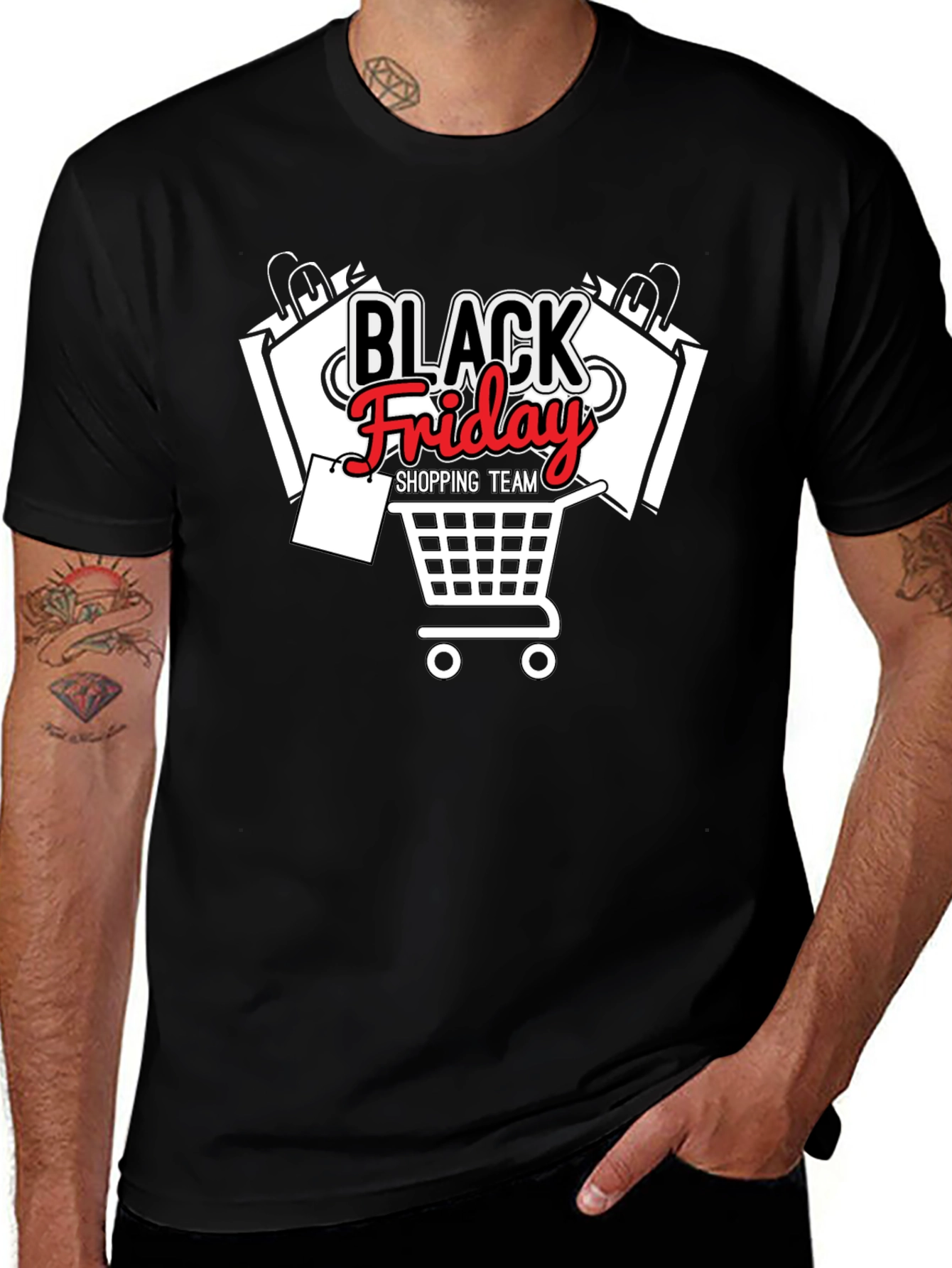 Black Friday Shopping Team Graphic T-Shirt