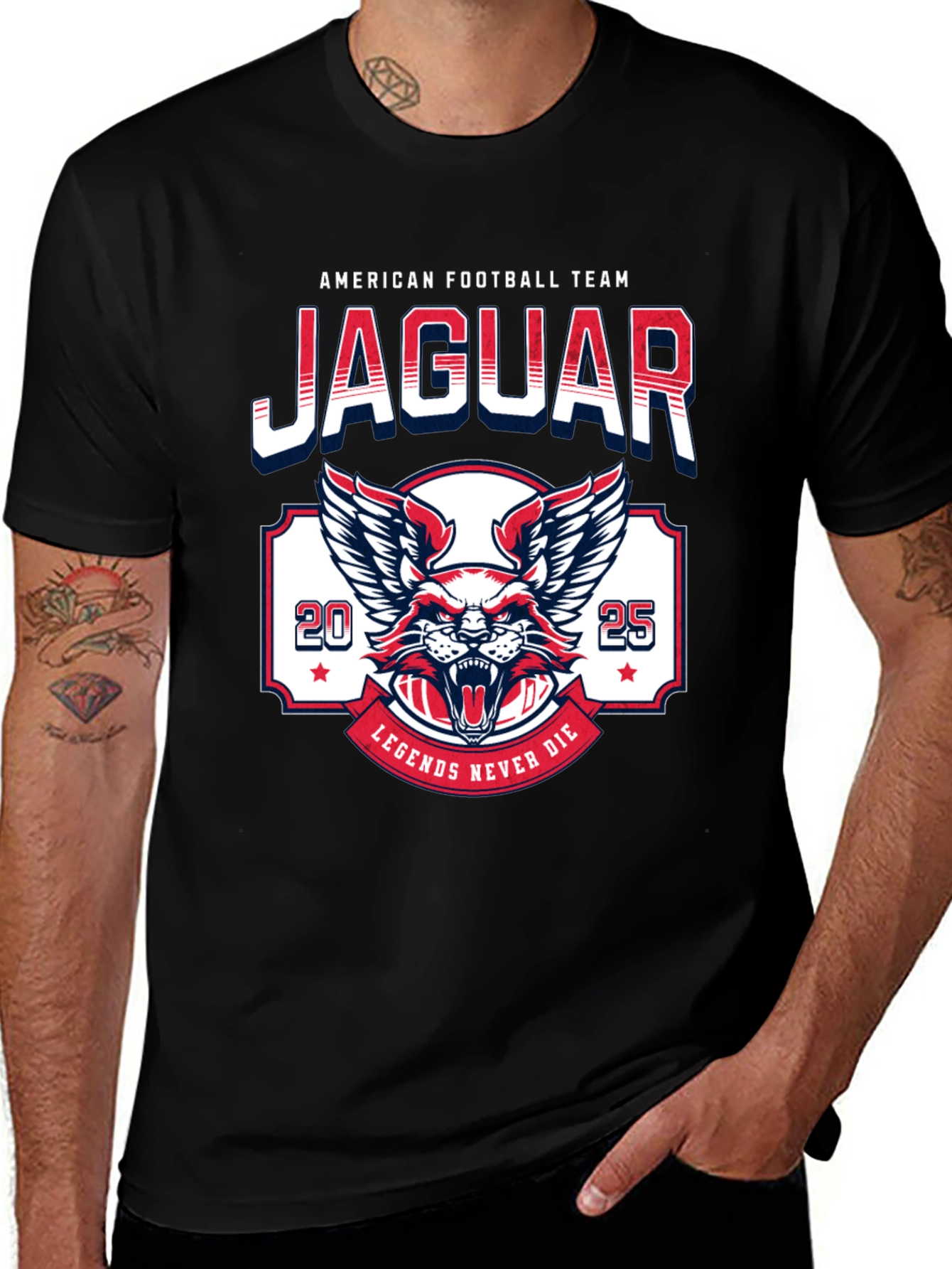 Variant 19 of Jaguar Football Team Graphic T-Shirt