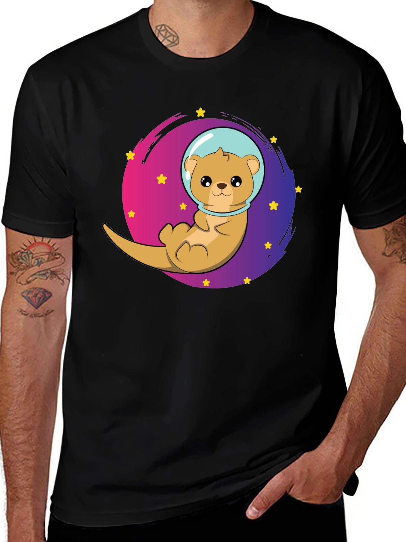 Variant 30 of Space Otter T-Shirt - Galaxy Cute Tee