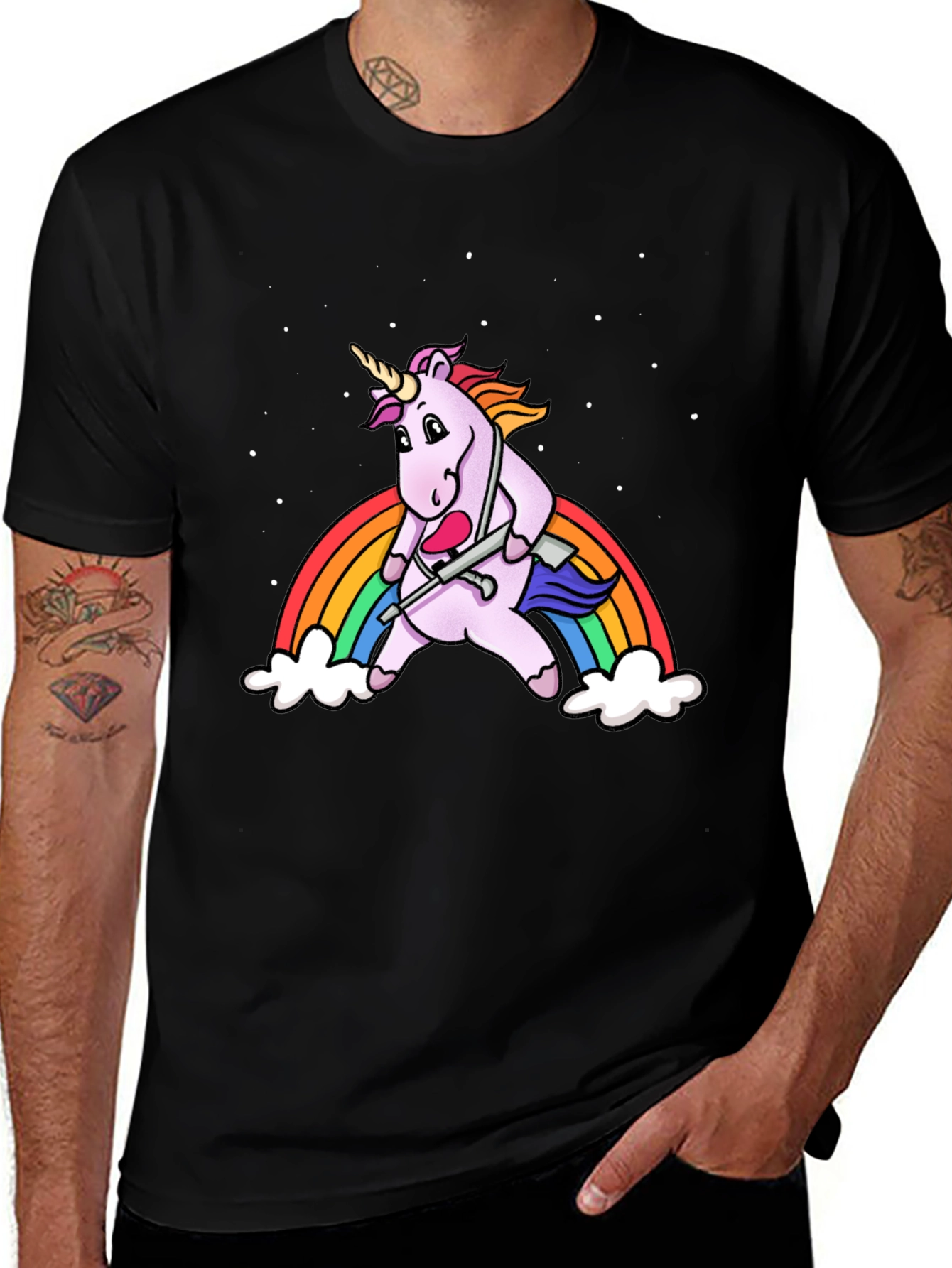 Variant 28 of Unicorn Rainbow T-Shirt - Funny Fantasy Tee