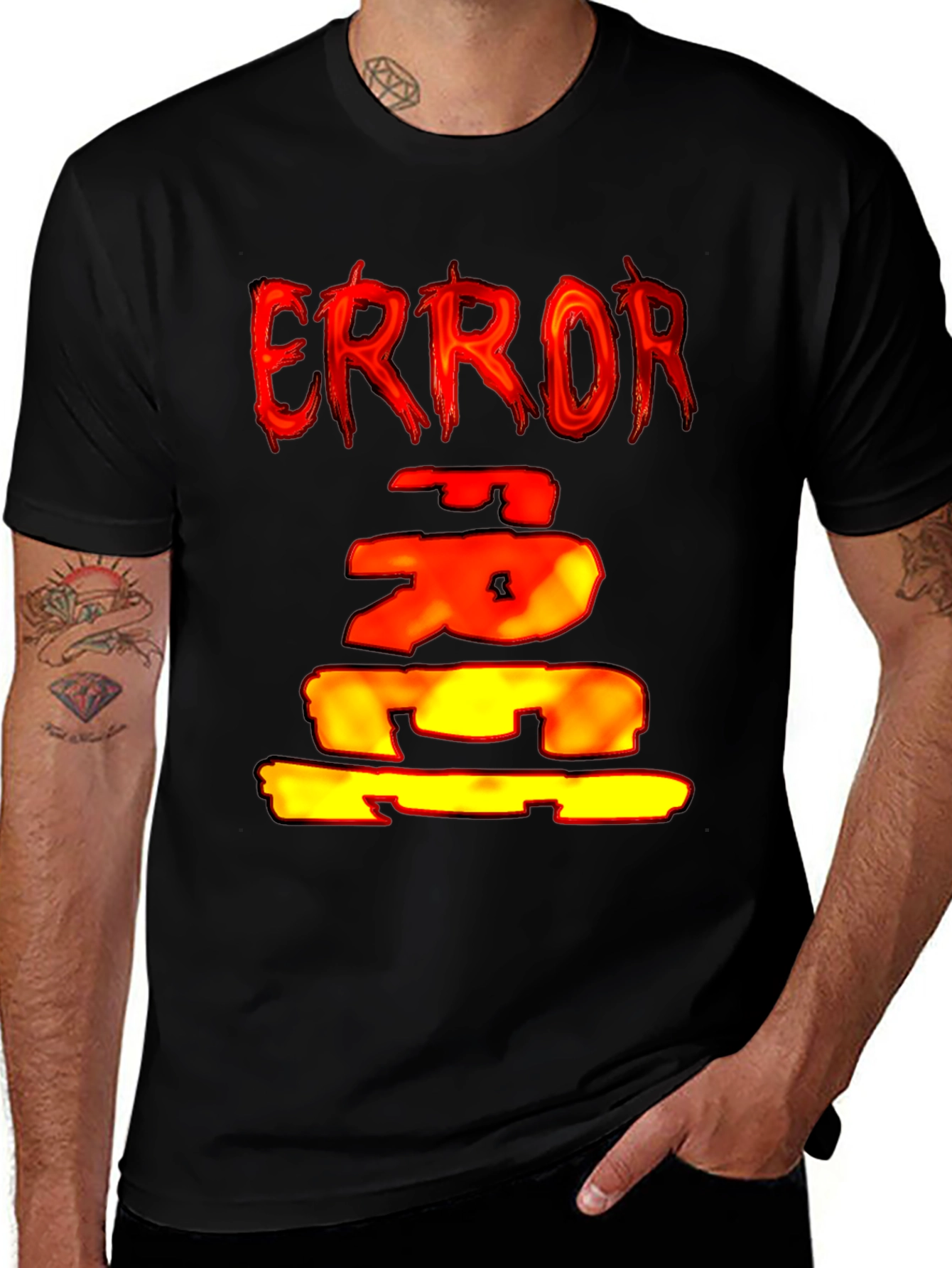 Variant 15 of Error Glitch T-Shirt - Bold Graphic Tee