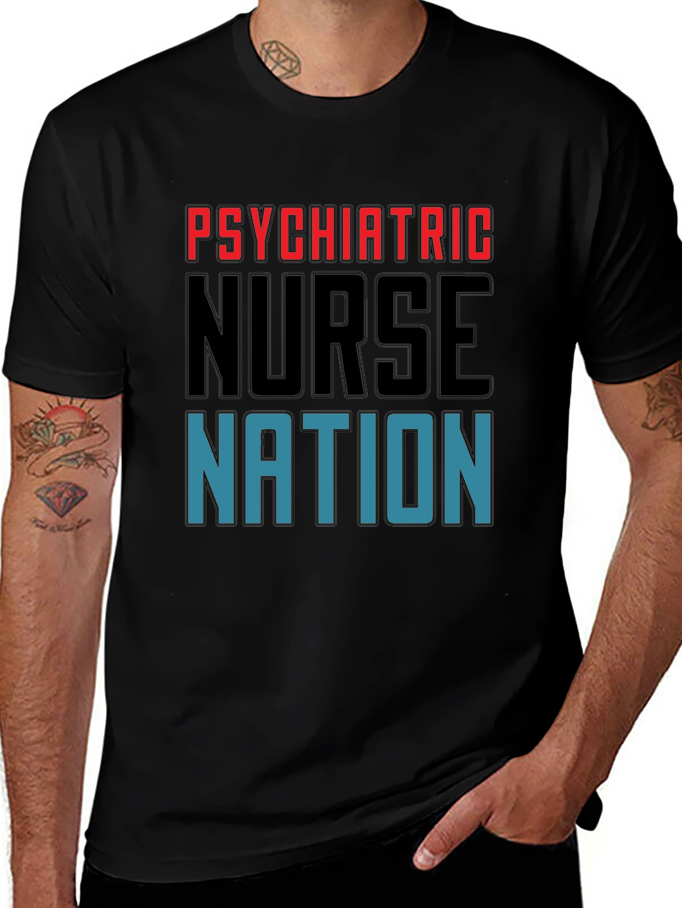 Variant 25 of Psychiatric Nurse Nation Graphic Tee
