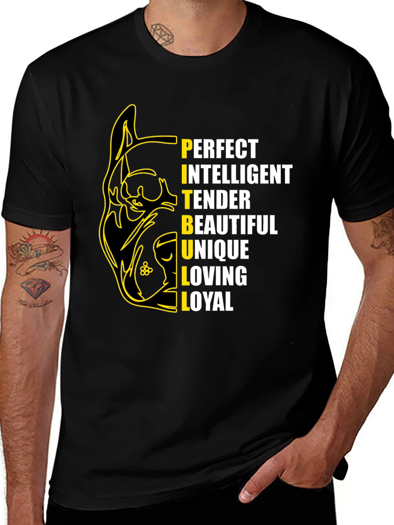 Pitbull Perfect Intelligent Dog Lover T-Shirt