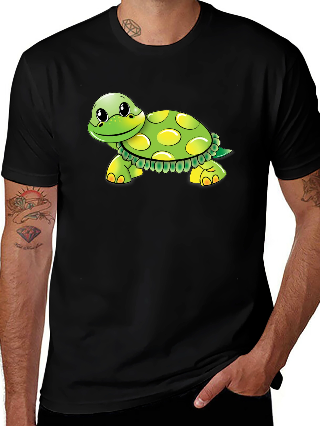 Variant 18 of Turtle Graphic Tee - Soft Cotton Blend