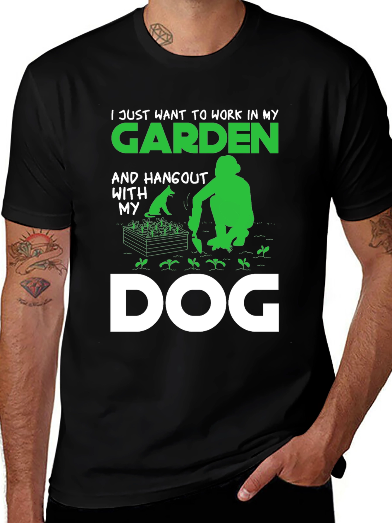 Variant 25 of Gardening and Dog Lover T-Shirt