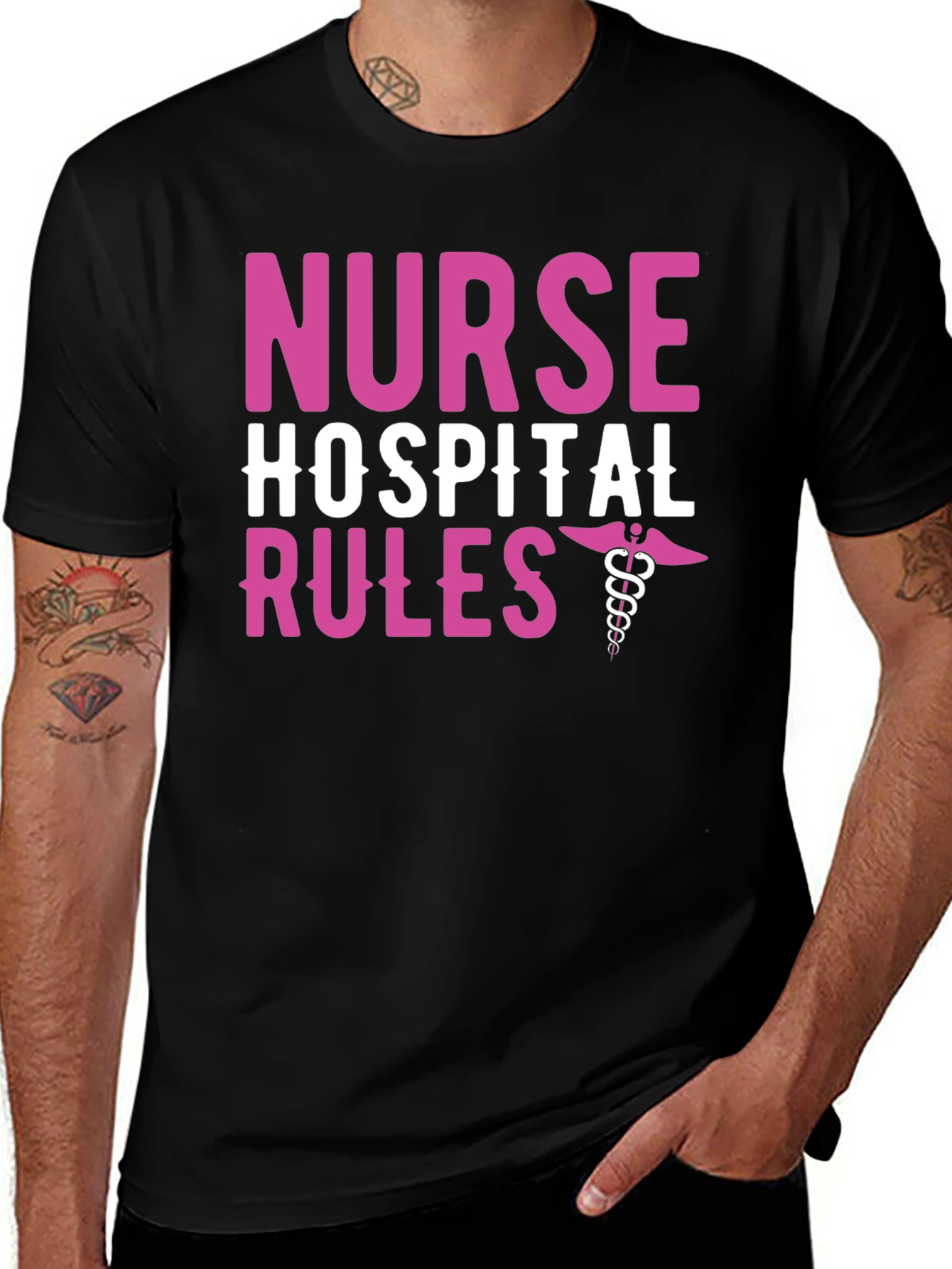 Variant 5 of Nurse Hospital Rules Graphic Tee