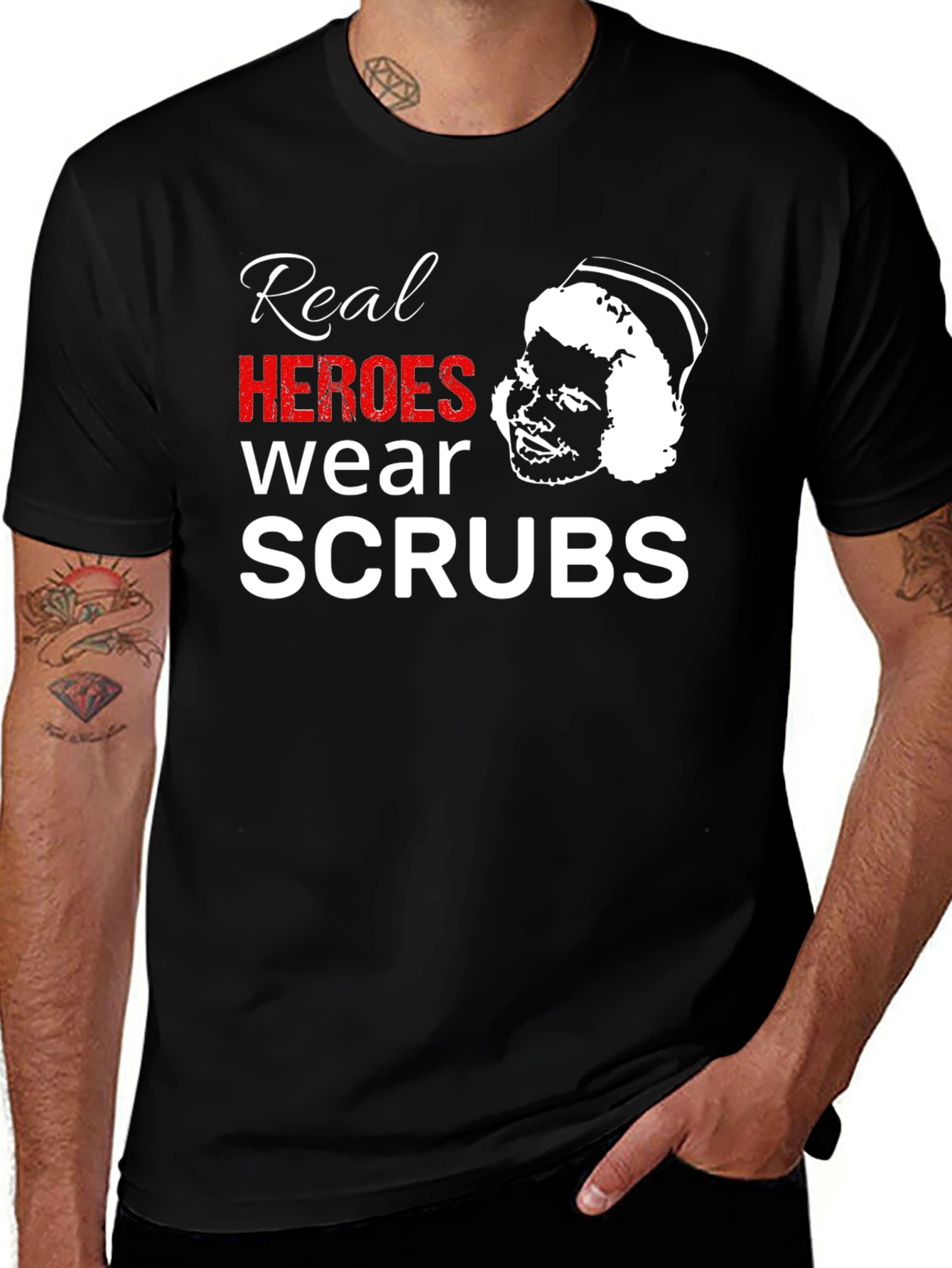 Variant 20 of Real Heroes Wear Scrubs T-Shirt