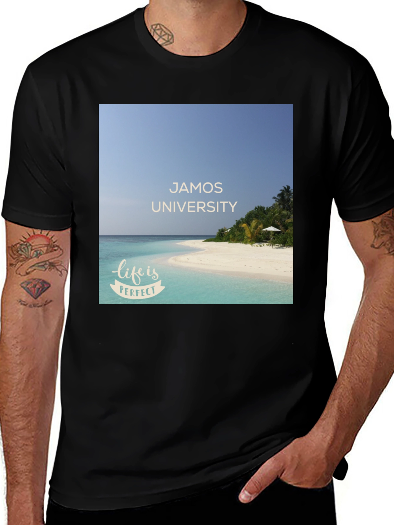 Variant 30 of Jamos University Beach T-Shirt
