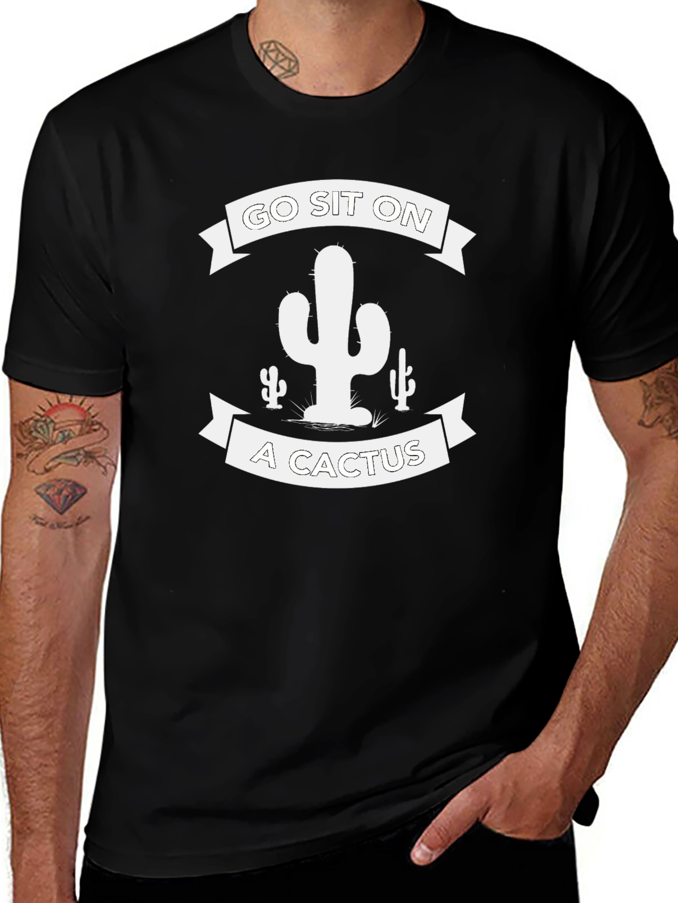 Variant 6 of Go Sit On A Cactus T-Shirt