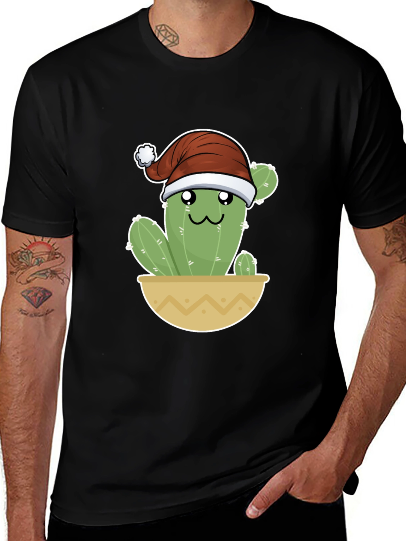 Variant 13 of Festive Cactus Tee - Holiday Cheer