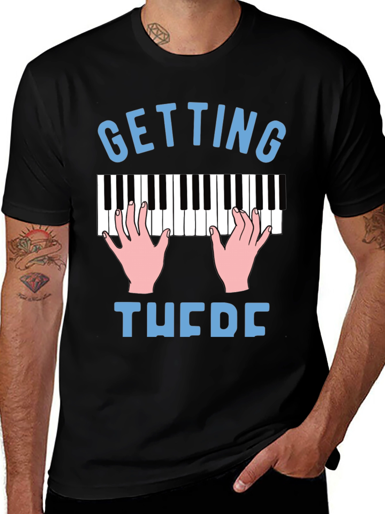 Variant 21 of Getting There Piano T-Shirt