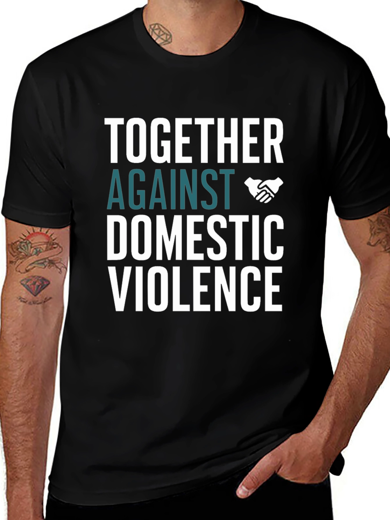 Variant 28 of Together Against Domestic Violence T-Shirt