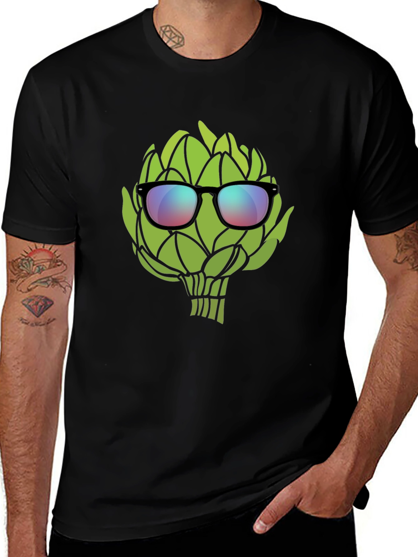 Black Cool Artichoke T-Shirt - Black main image