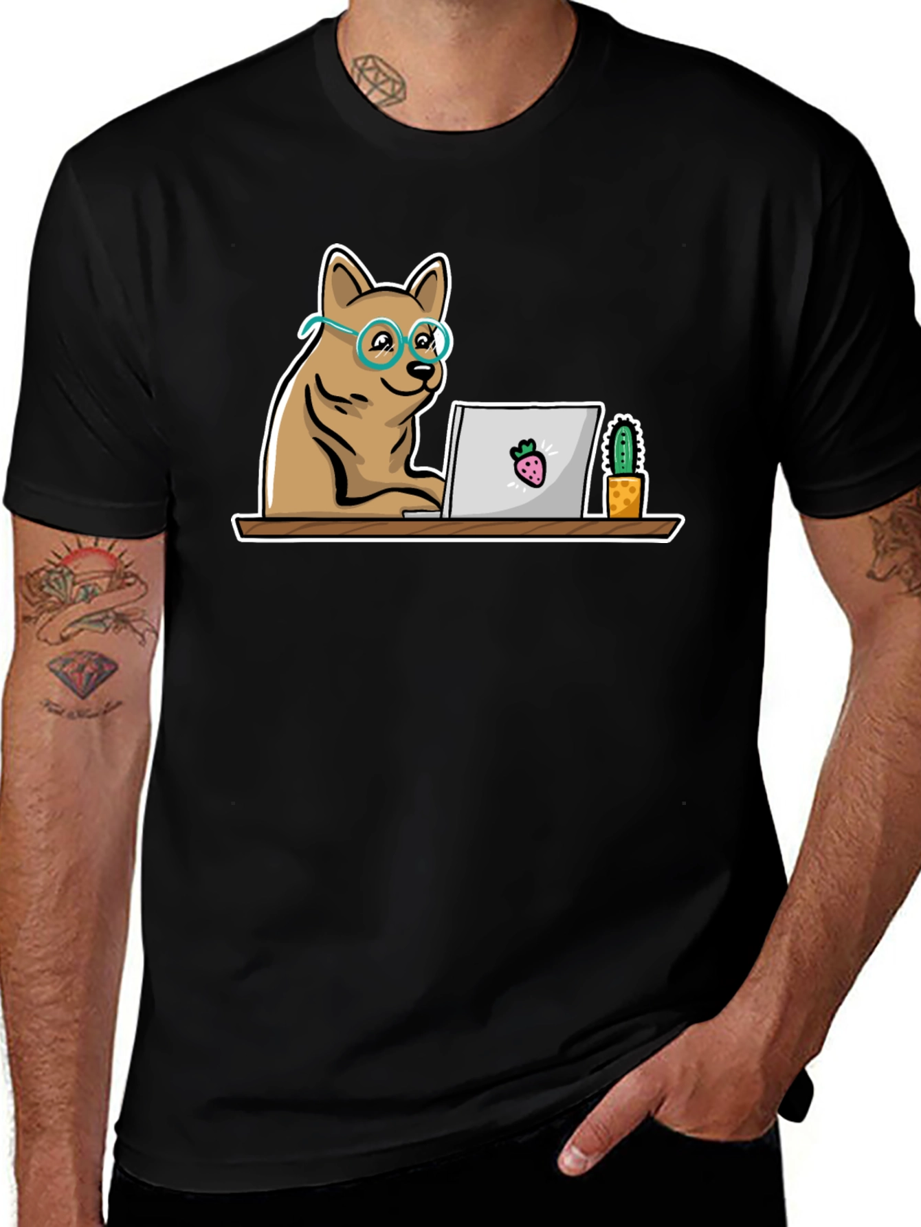Variant 2 of Dog Lover T-Shirt - Working From Home