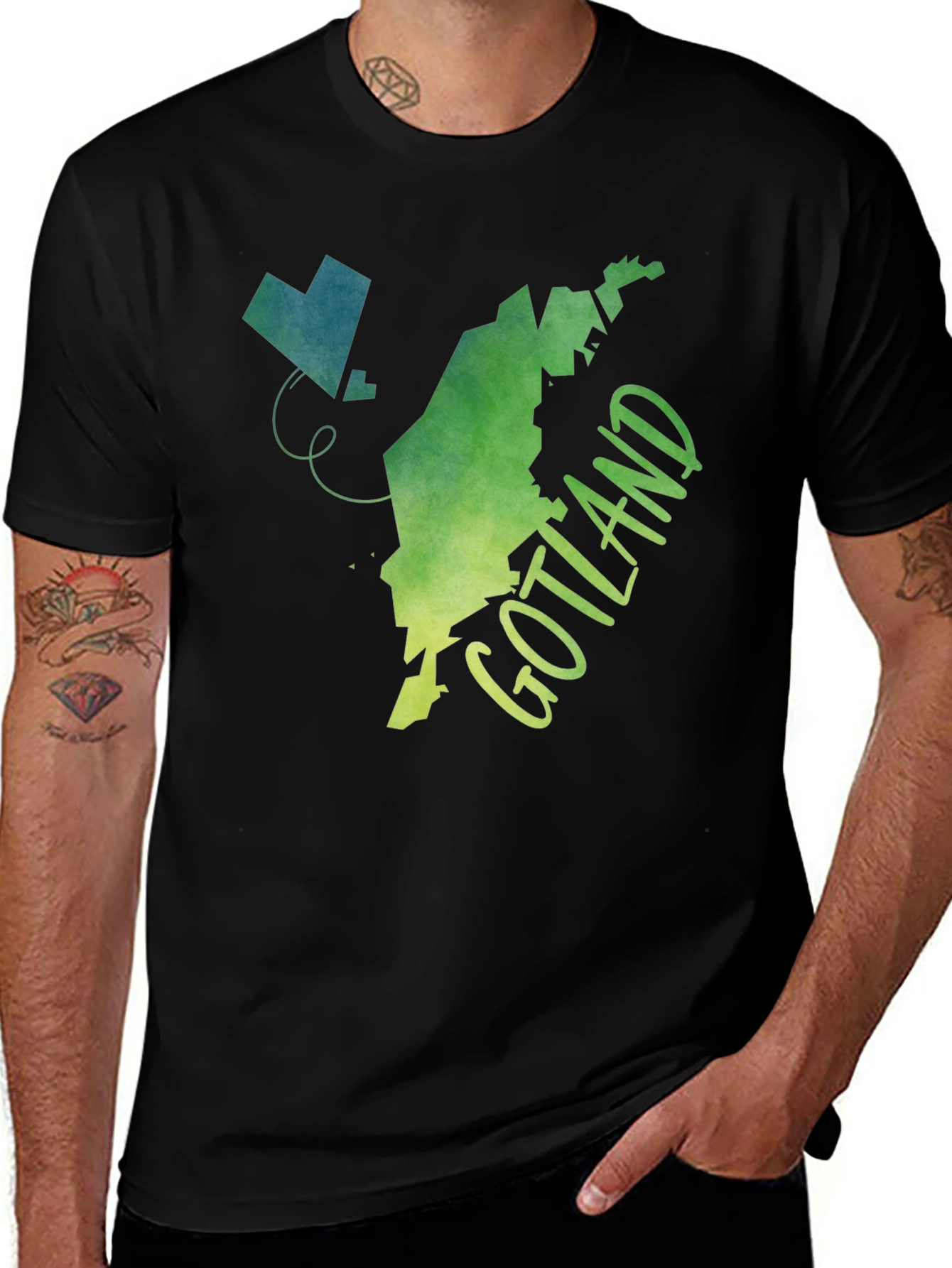 Gotland Graphic T-Shirt - Island Map Tee