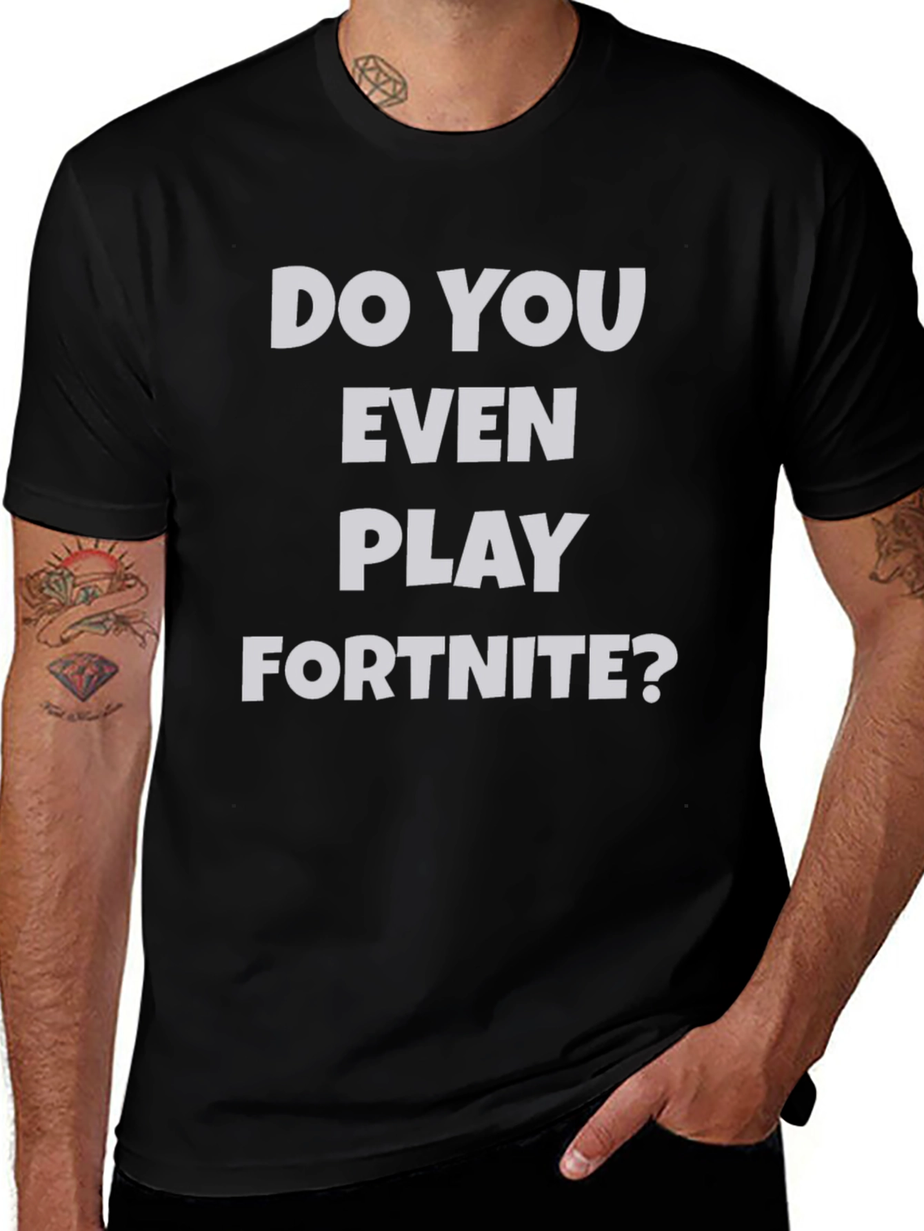 Do You Even Play Fortnite Black T-Shirt