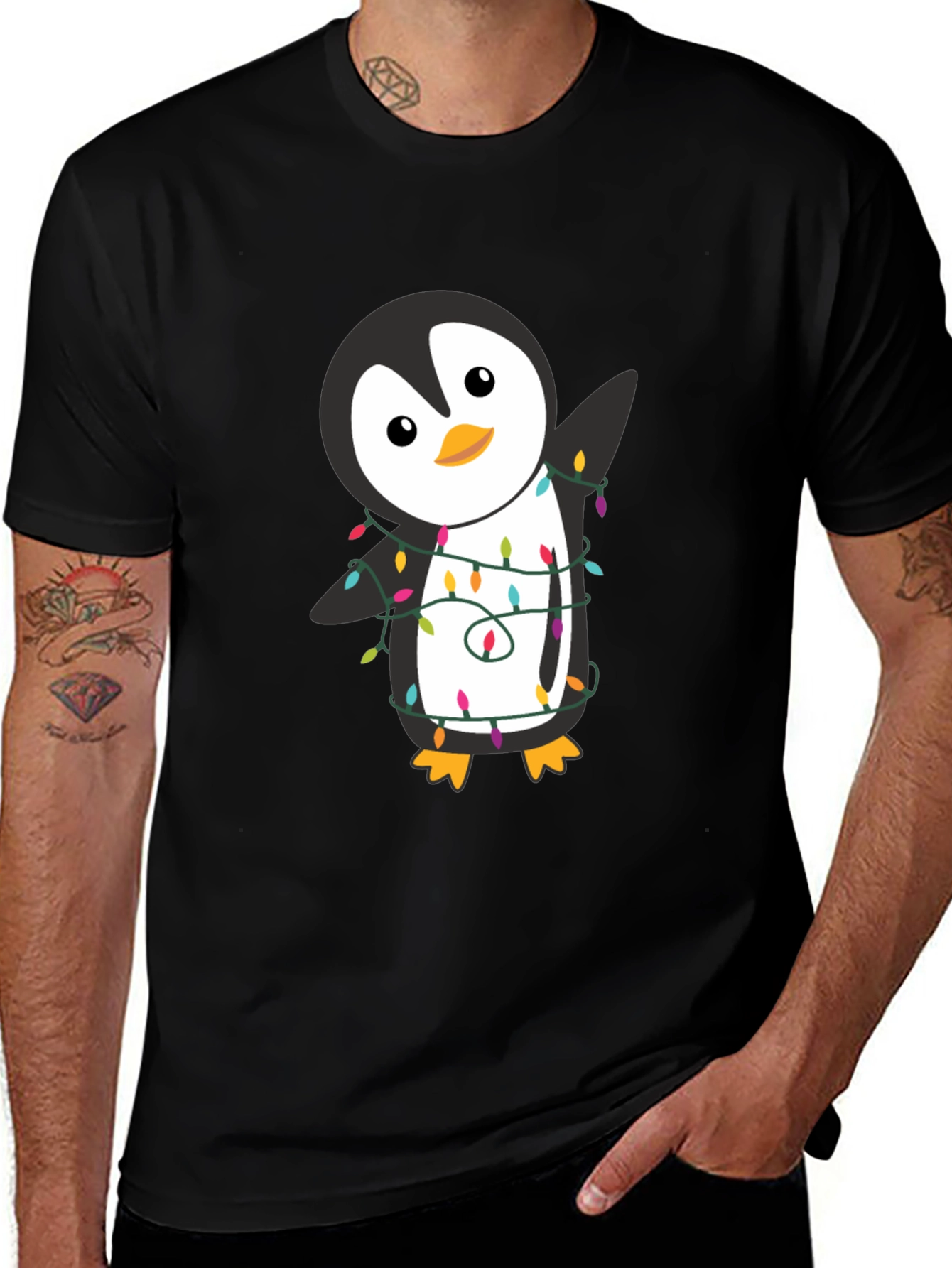 Variant 17 of Festive Penguin T-Shirt - Holiday Cheer