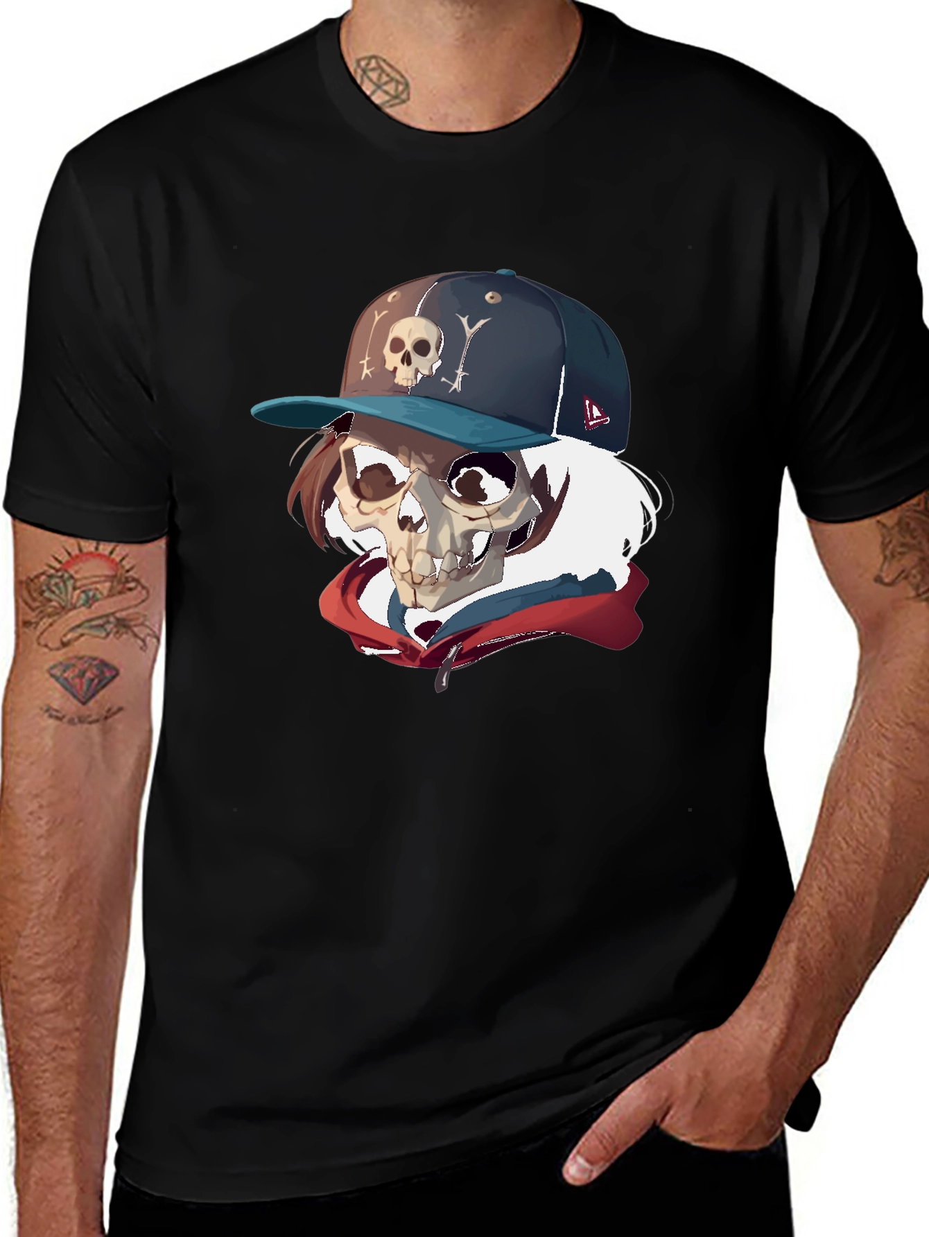 Variant 9 of Skull Graphic T-Shirt - Urban Style