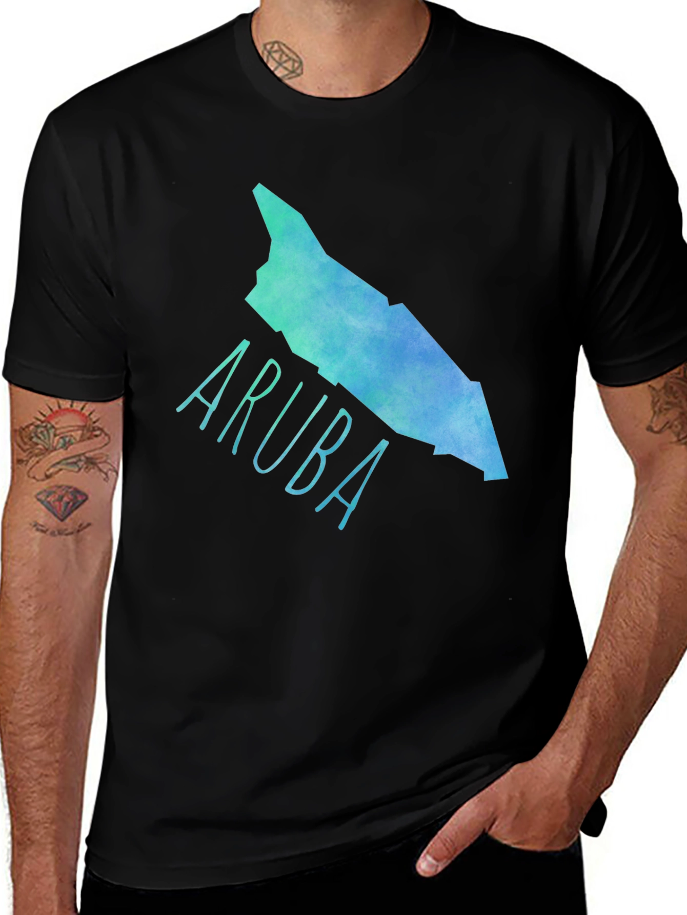 Aruba Map Graphic Tee - Island Vibes