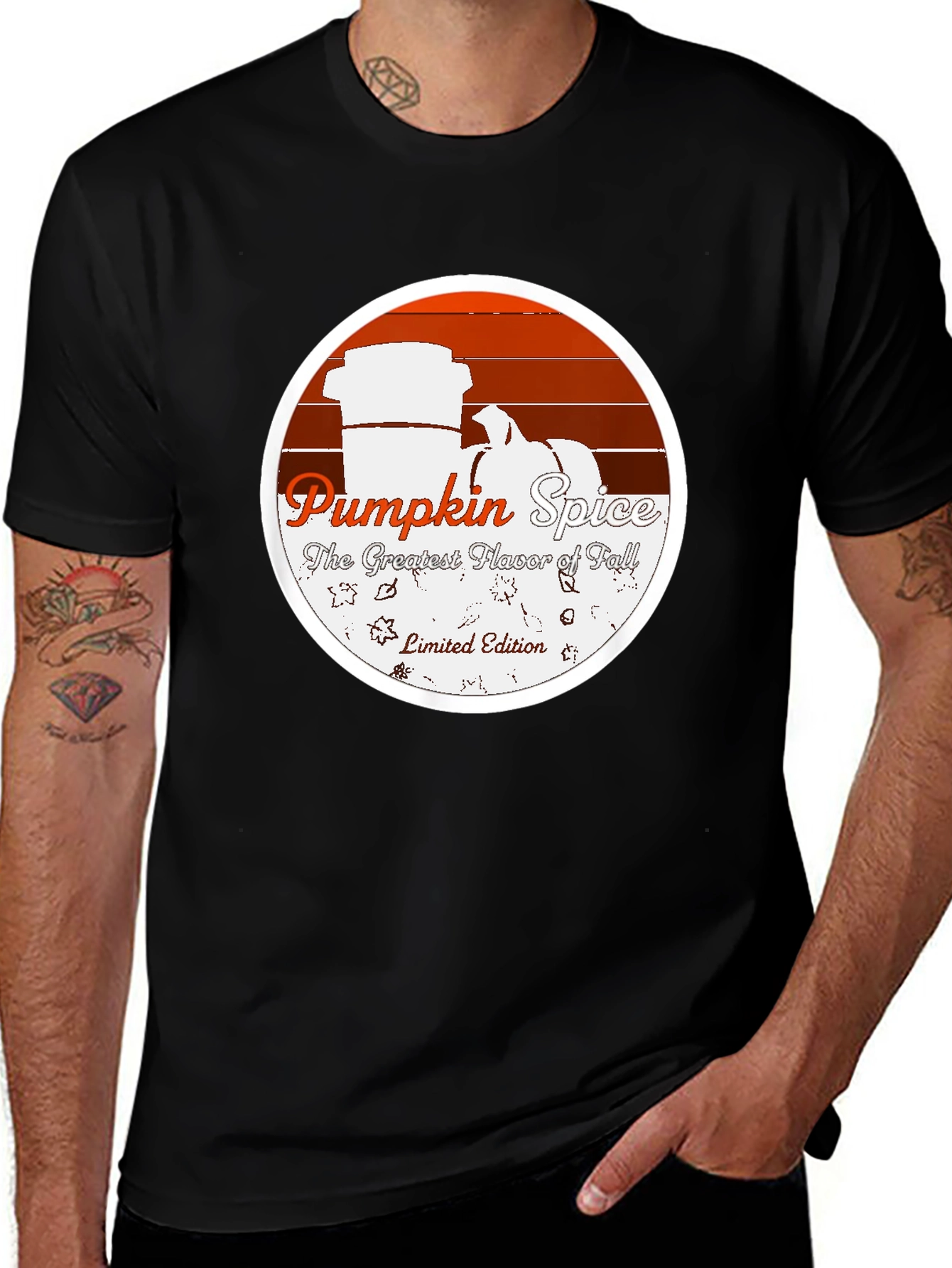 Black Pumpkin Spice Fall Limited Edition T-Shirt main image