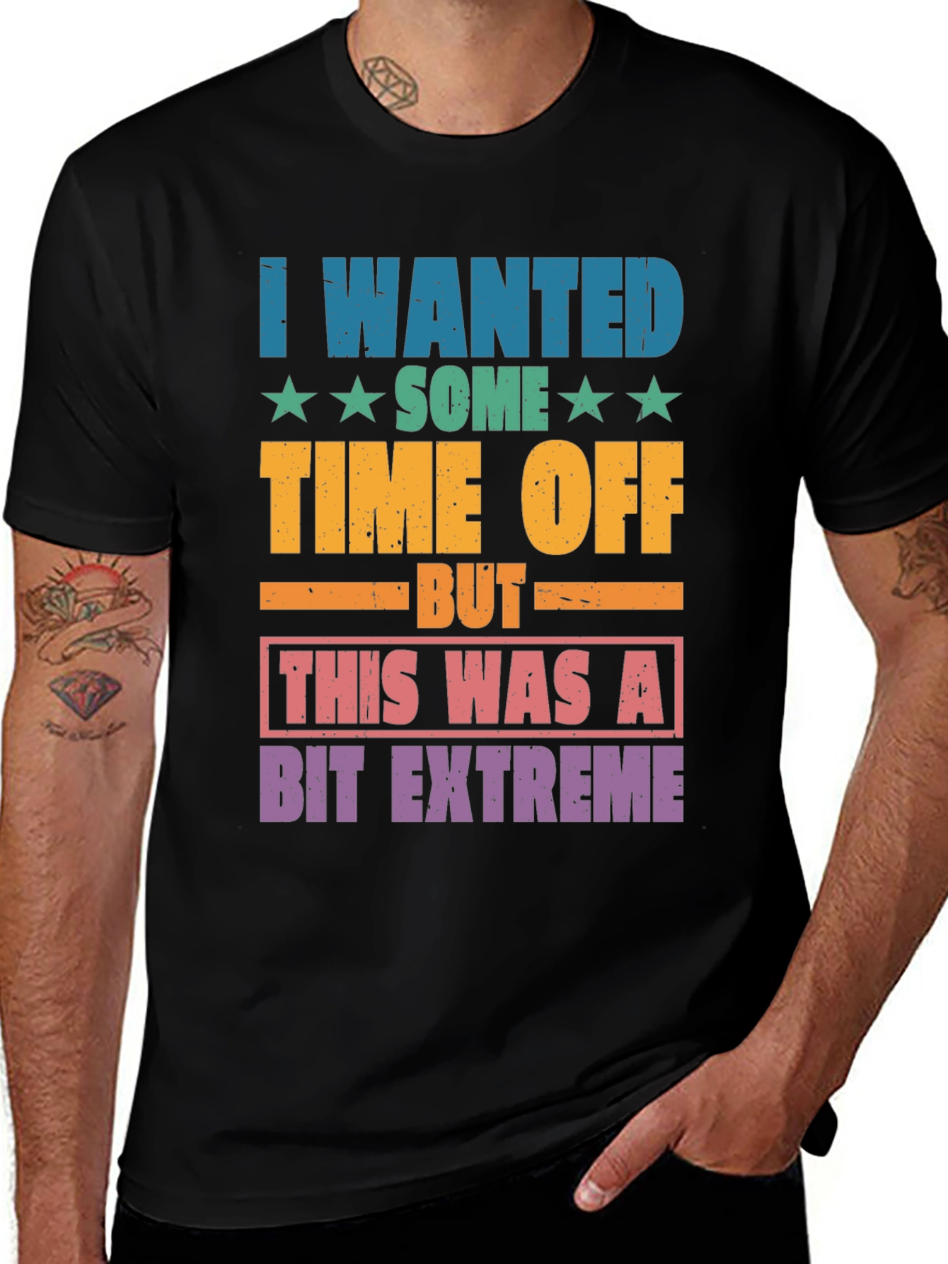 Variant 27 of Funny Extreme Time Off Graphic T-Shirt