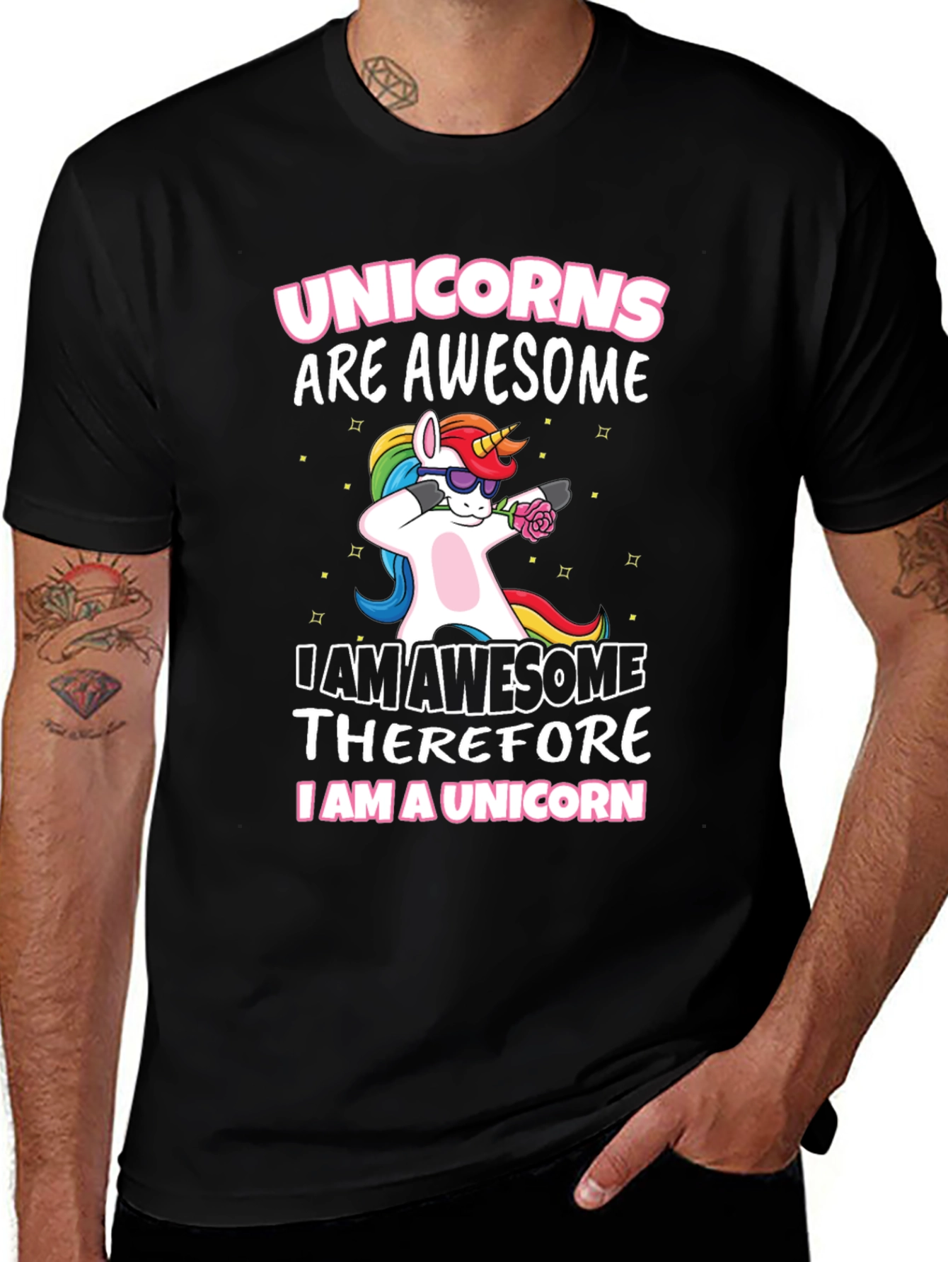 Variant 21 of Unicorns Are Awesome T-Shirt - Dab Unicorn