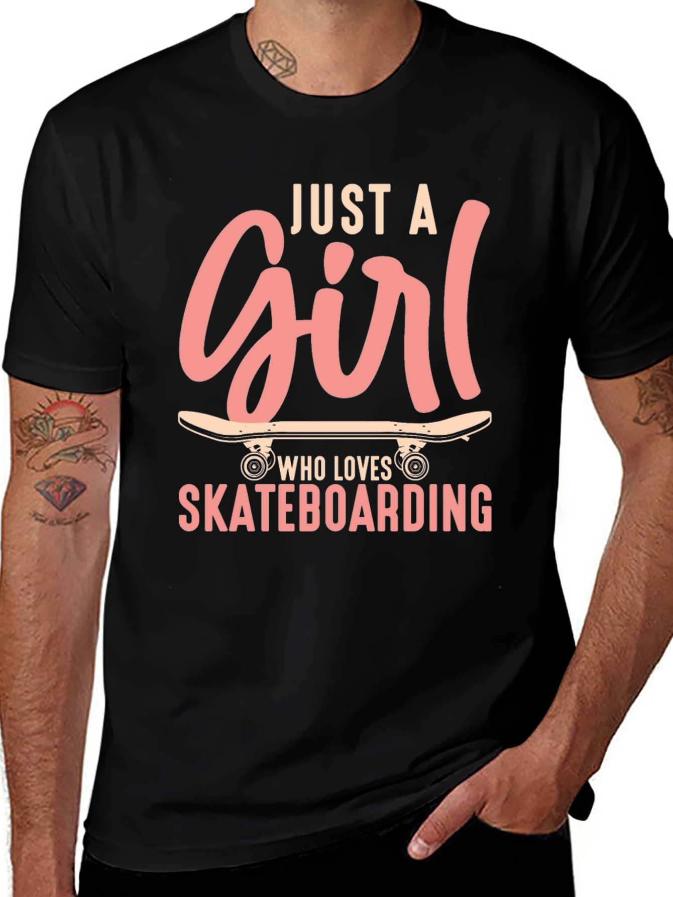 Variant 27 of Just A Girl Who Loves Skateboarding T-Shirt