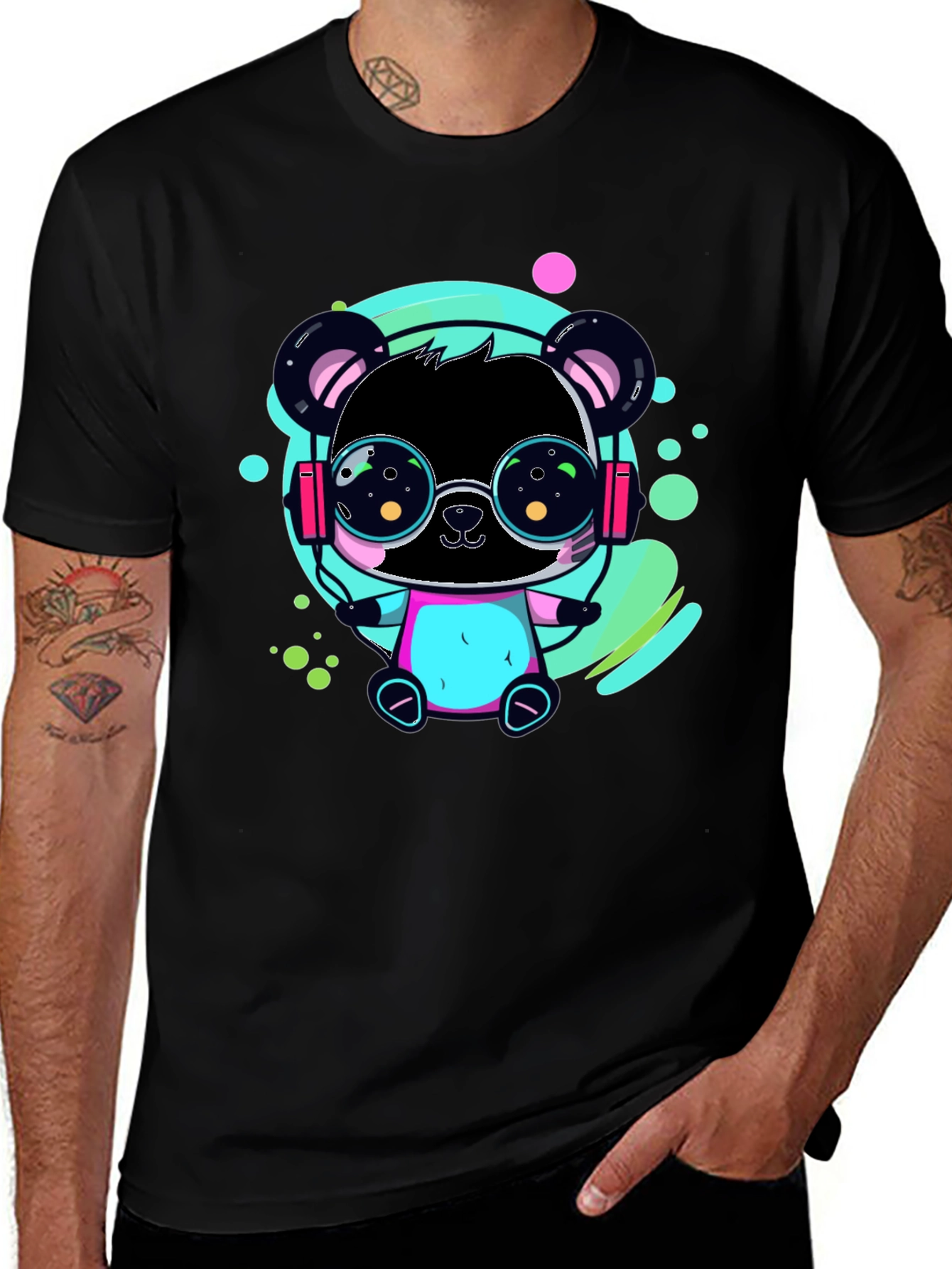 Variant 19 of Neon Panda Graphic Tee