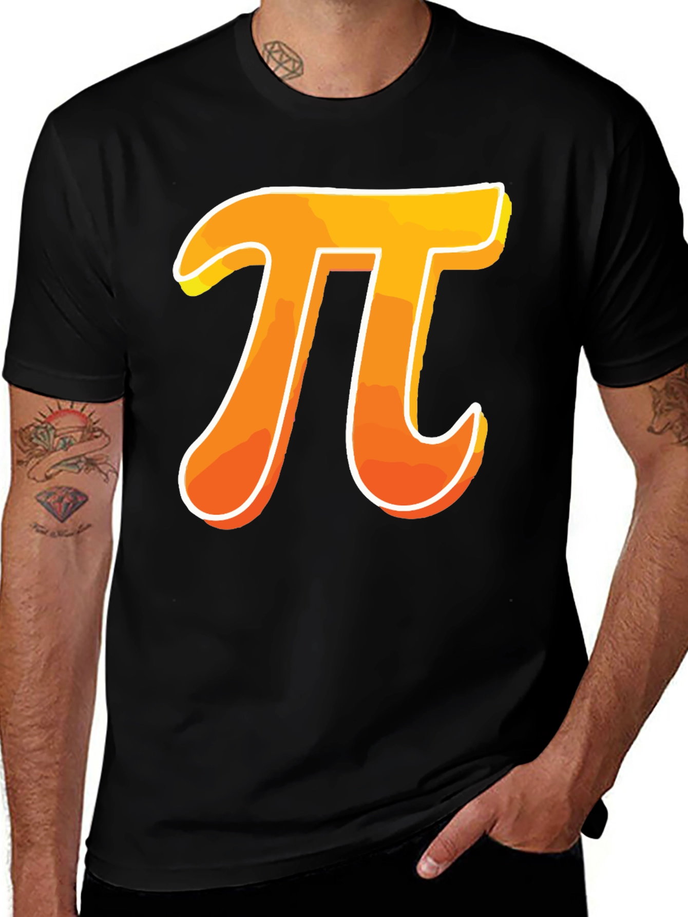 Variant 7 of Pi Symbol Graphic T-Shirt