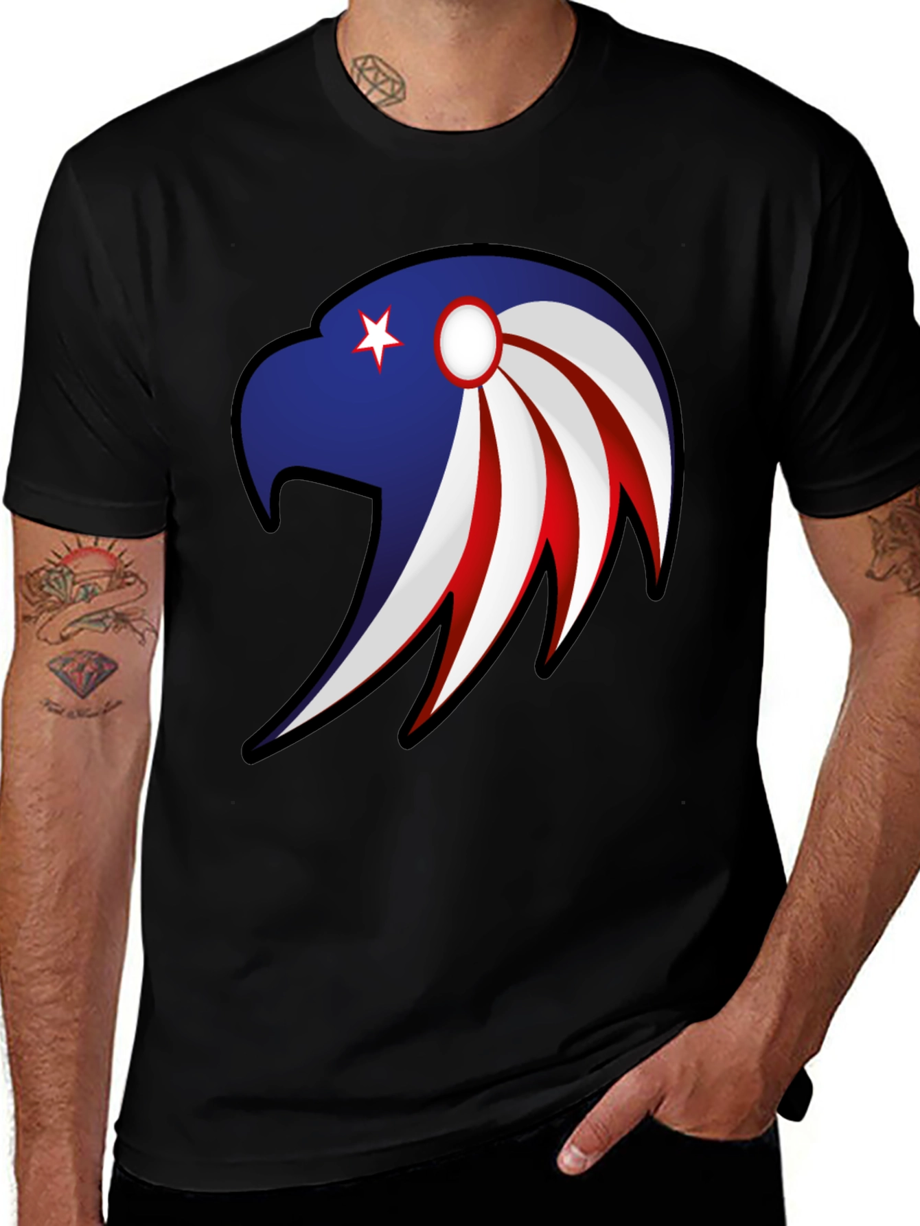 Variant 29 of American Eagle Graphic Print T-Shirt - Patriotic Pride
