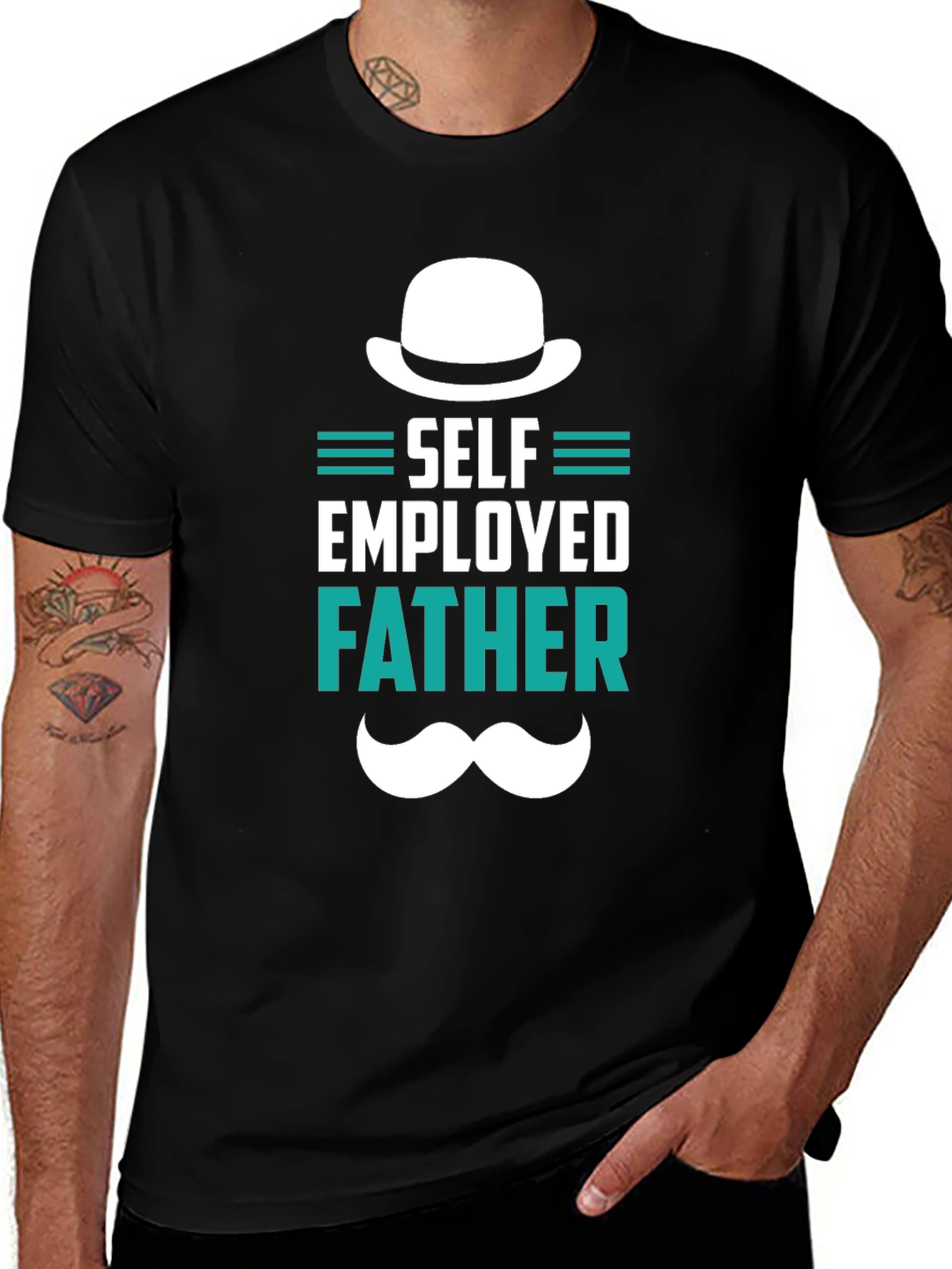Variant 13 of Self Employed Father T-Shirt - Dad Gift